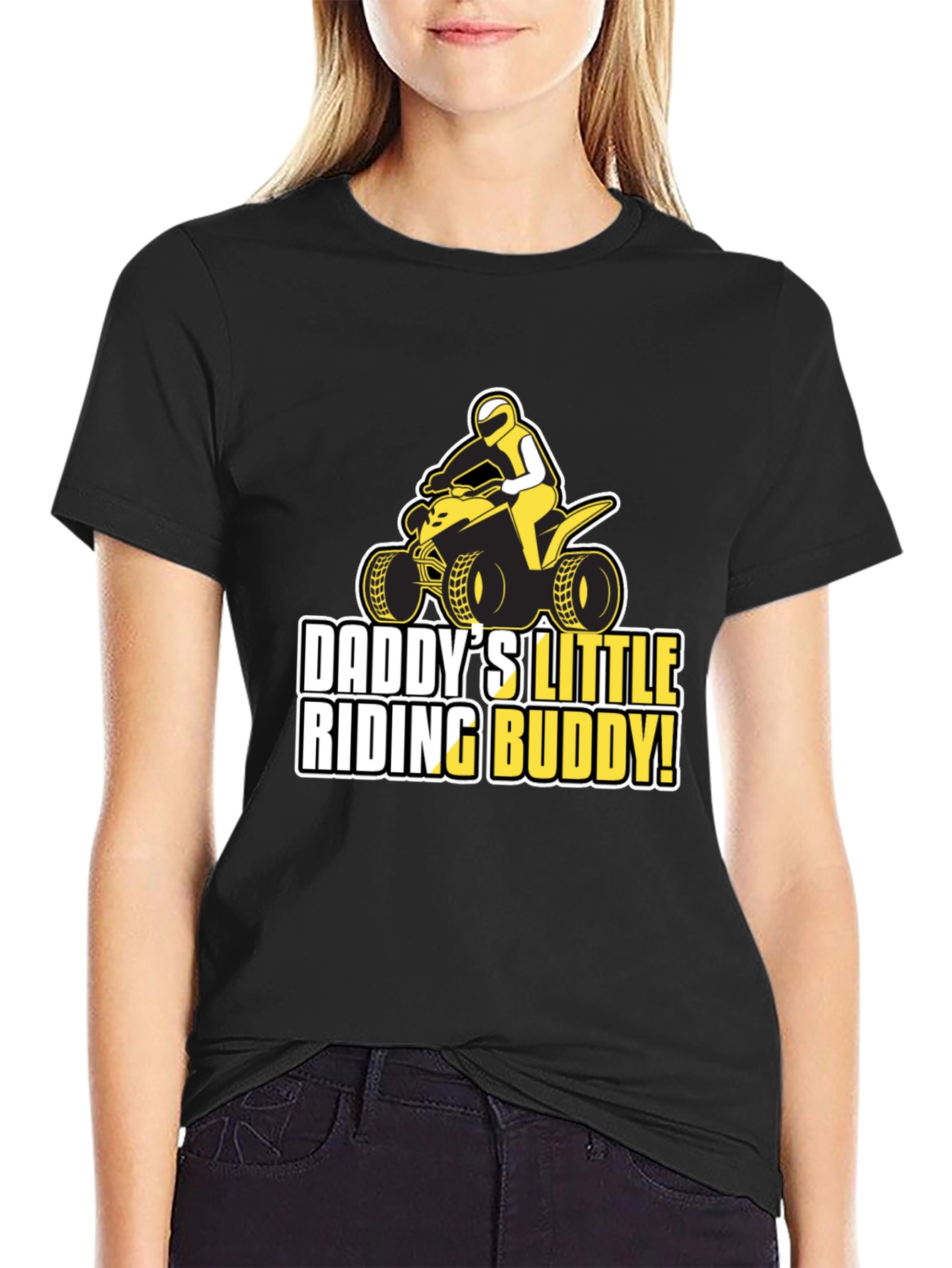 Daddys Little Riding Buddy T-Shirt - ATV Design