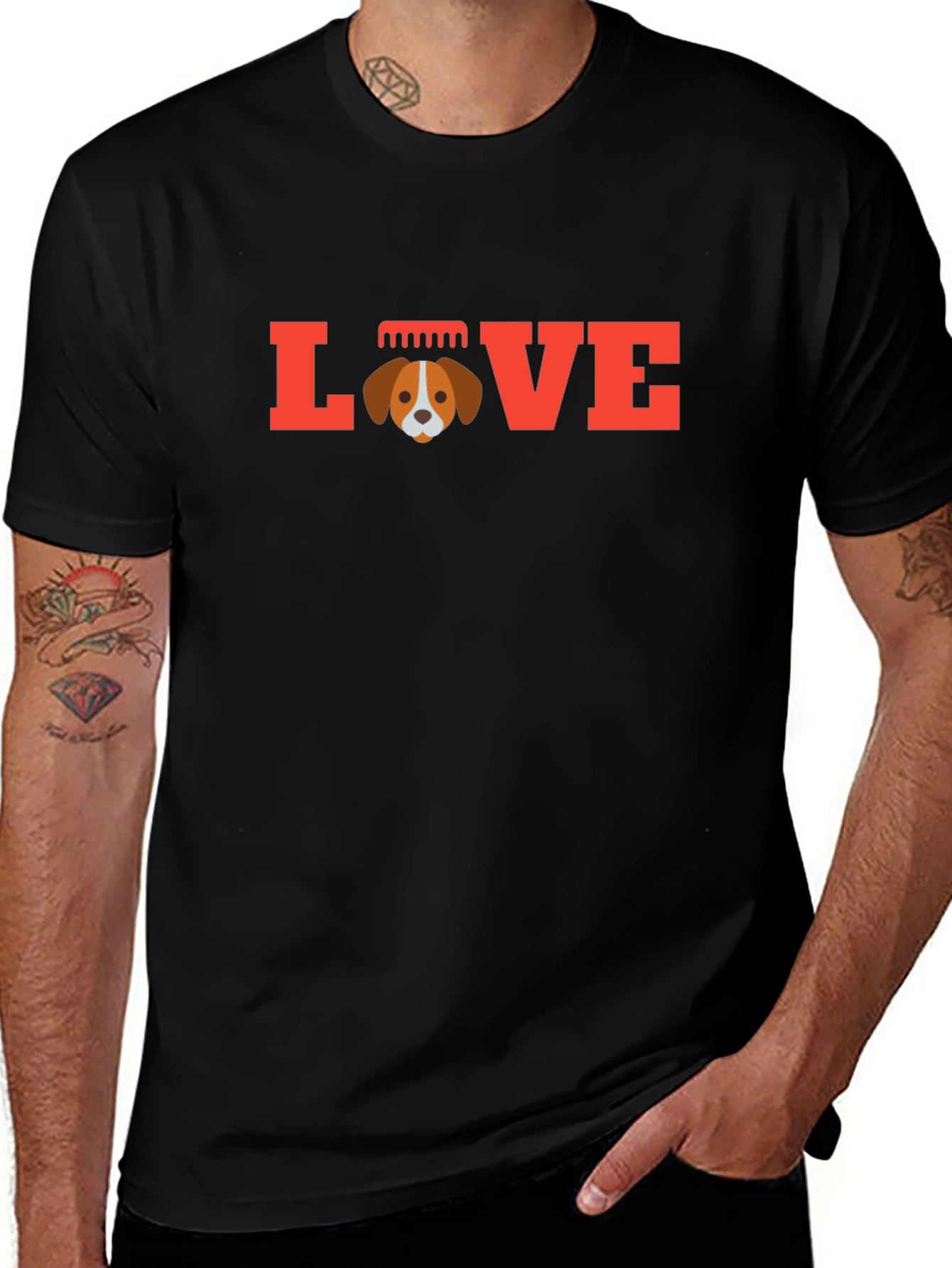 Love Dog T-Shirt - Cute Puppy Graphic Tee