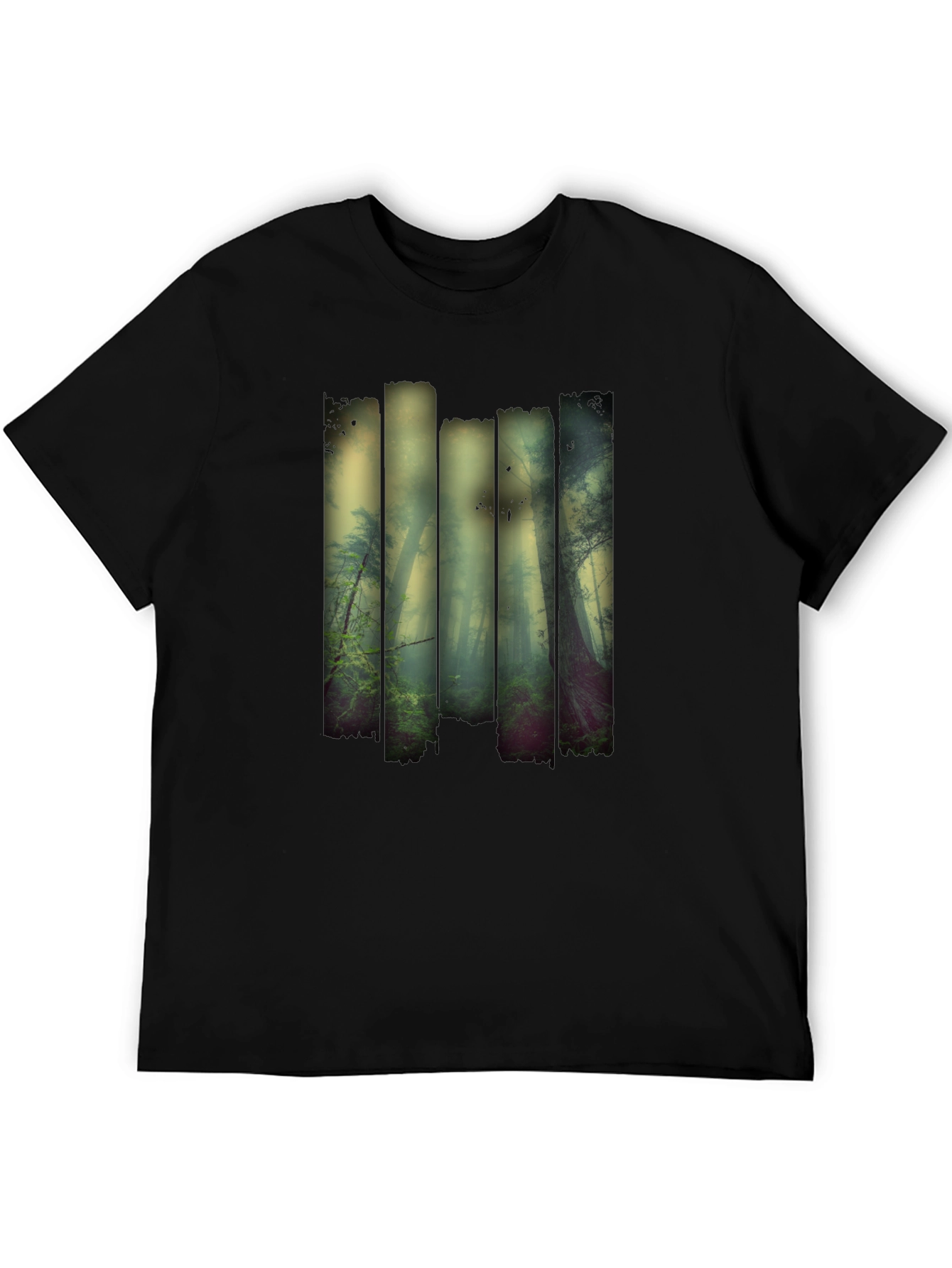 Forest Graphic Print Crew Neck T-Shirt