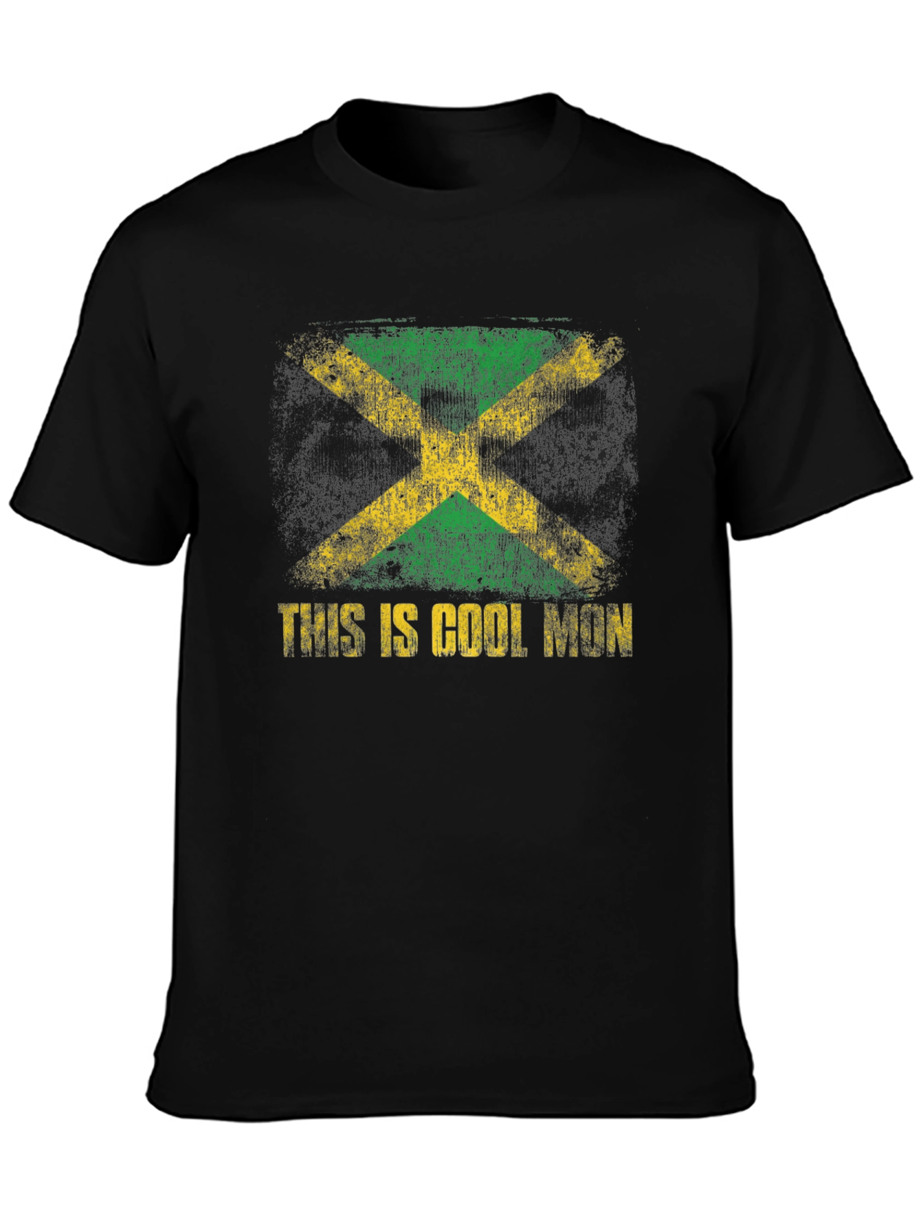 Cool Mon Jamaica Flag Graphic T-Shirt