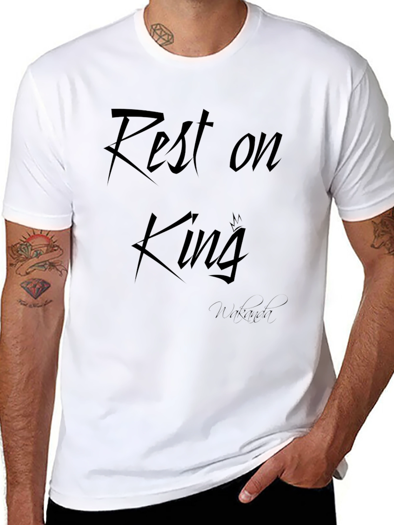 Rest on King Black T-Shirt