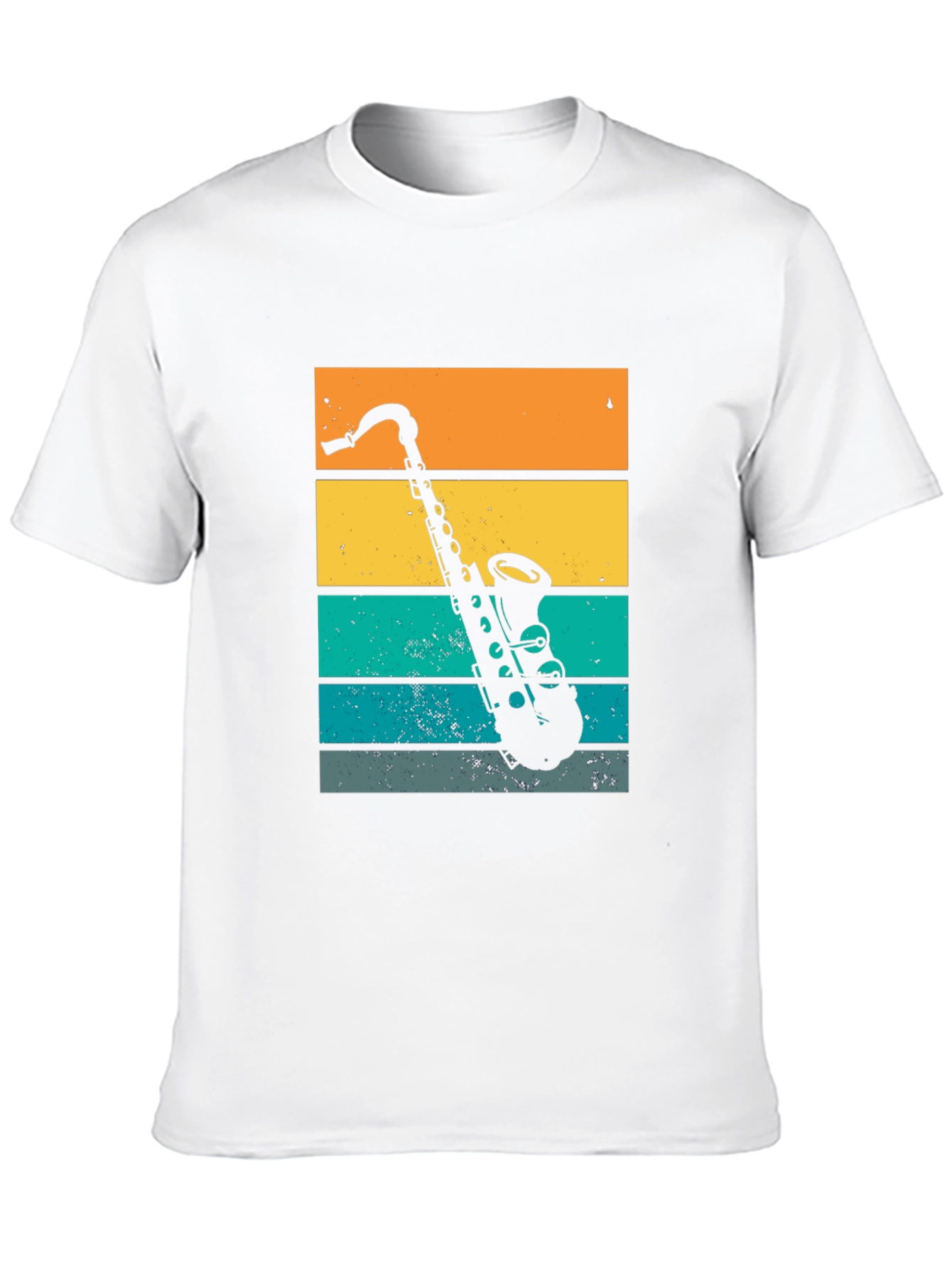 Retro Saxophone Graphic T-Shirt