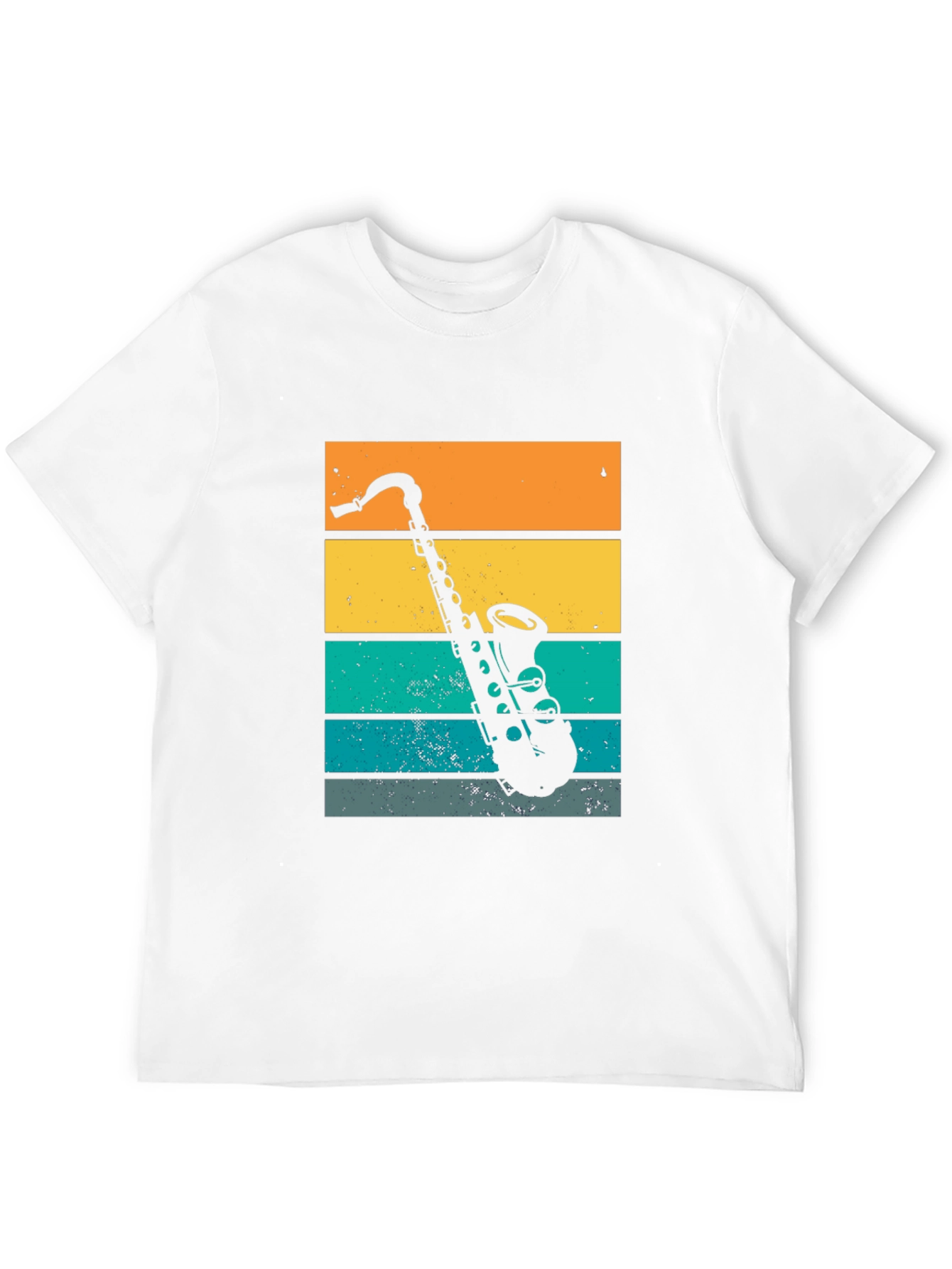 Retro Saxophone Graphic T-Shirt