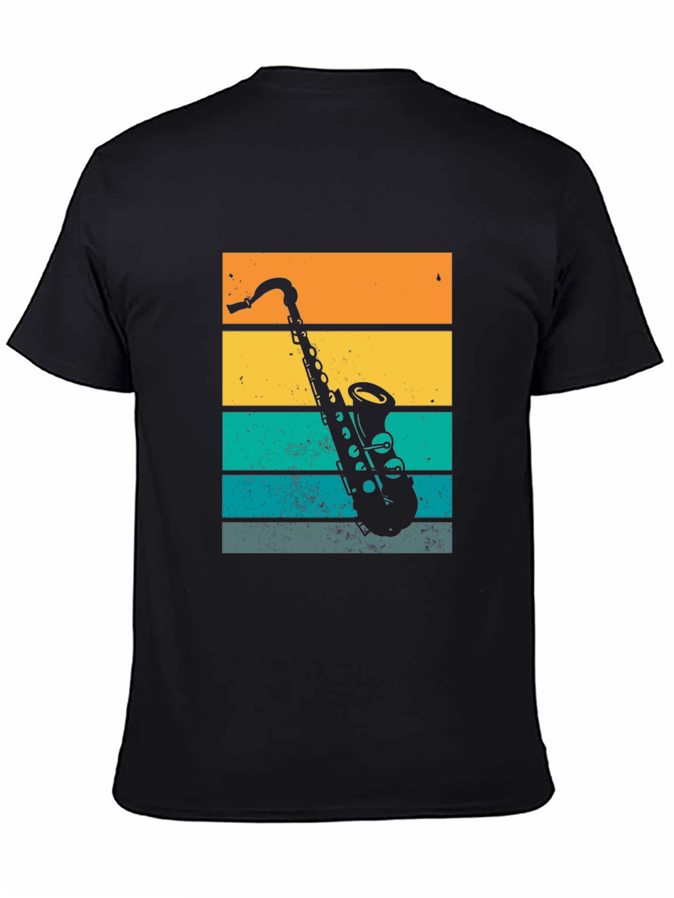 Retro Saxophone Graphic T-Shirt
