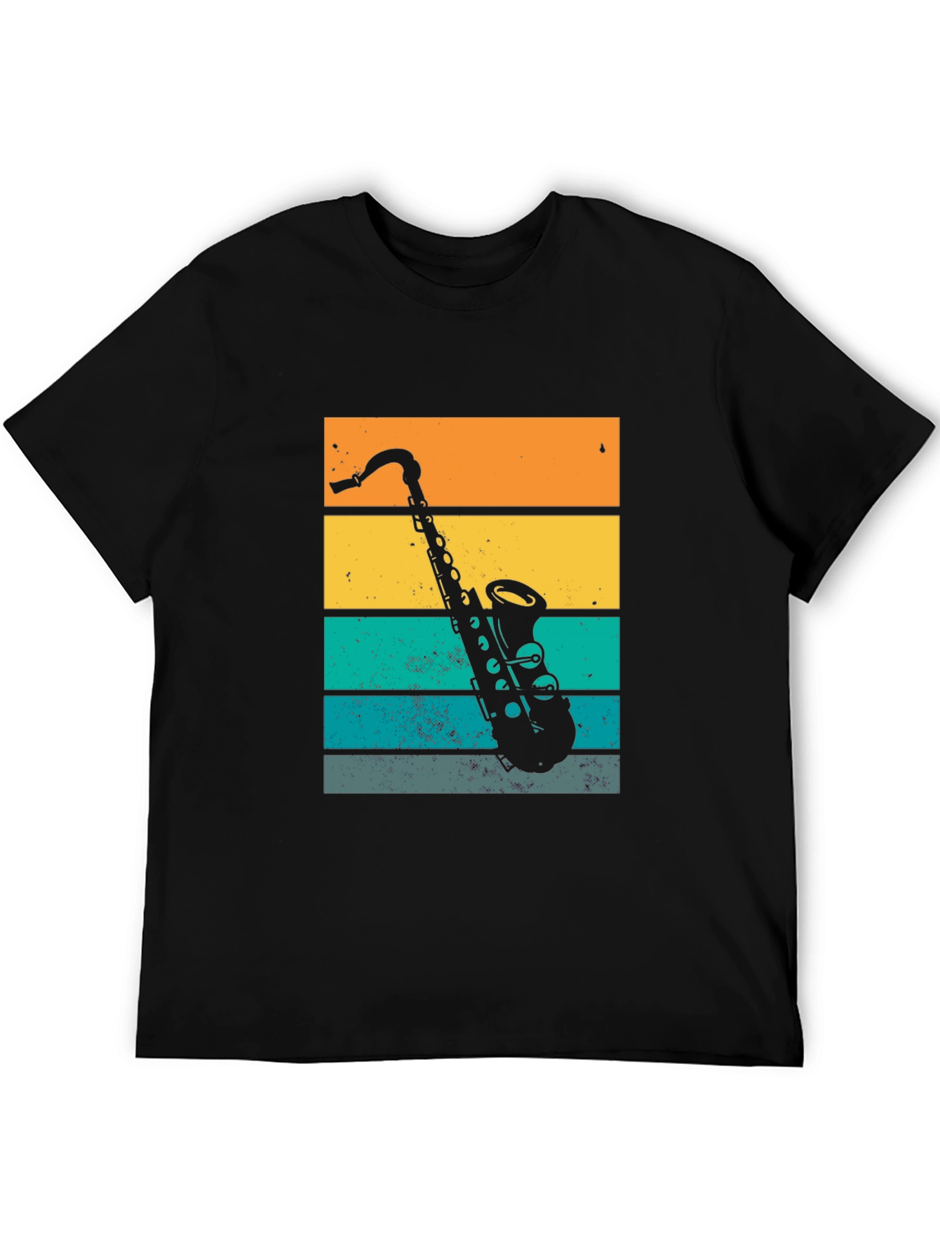 Retro Saxophone Graphic T-Shirt