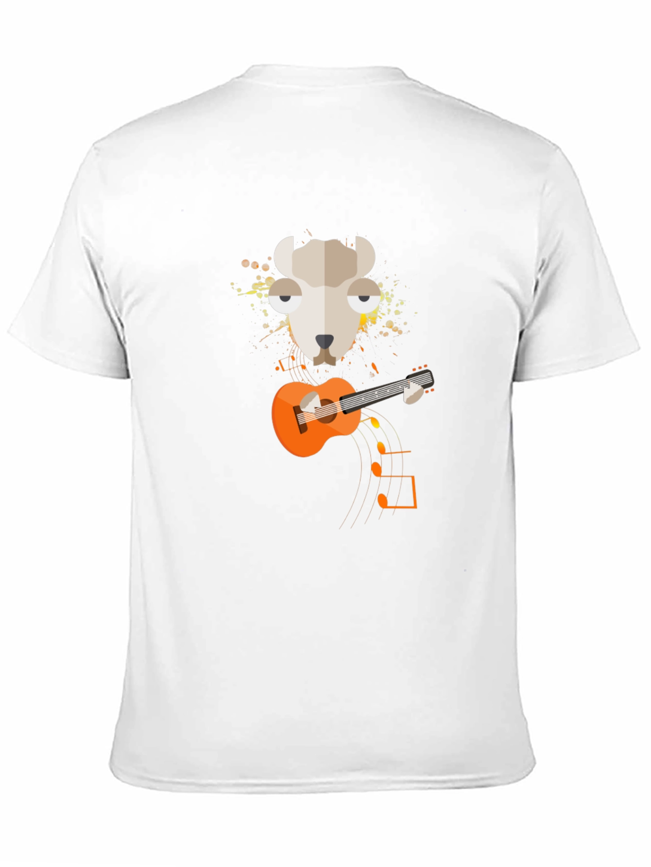 Llama Guitar Graphic Tee - Quirky Musician T-Shirt
