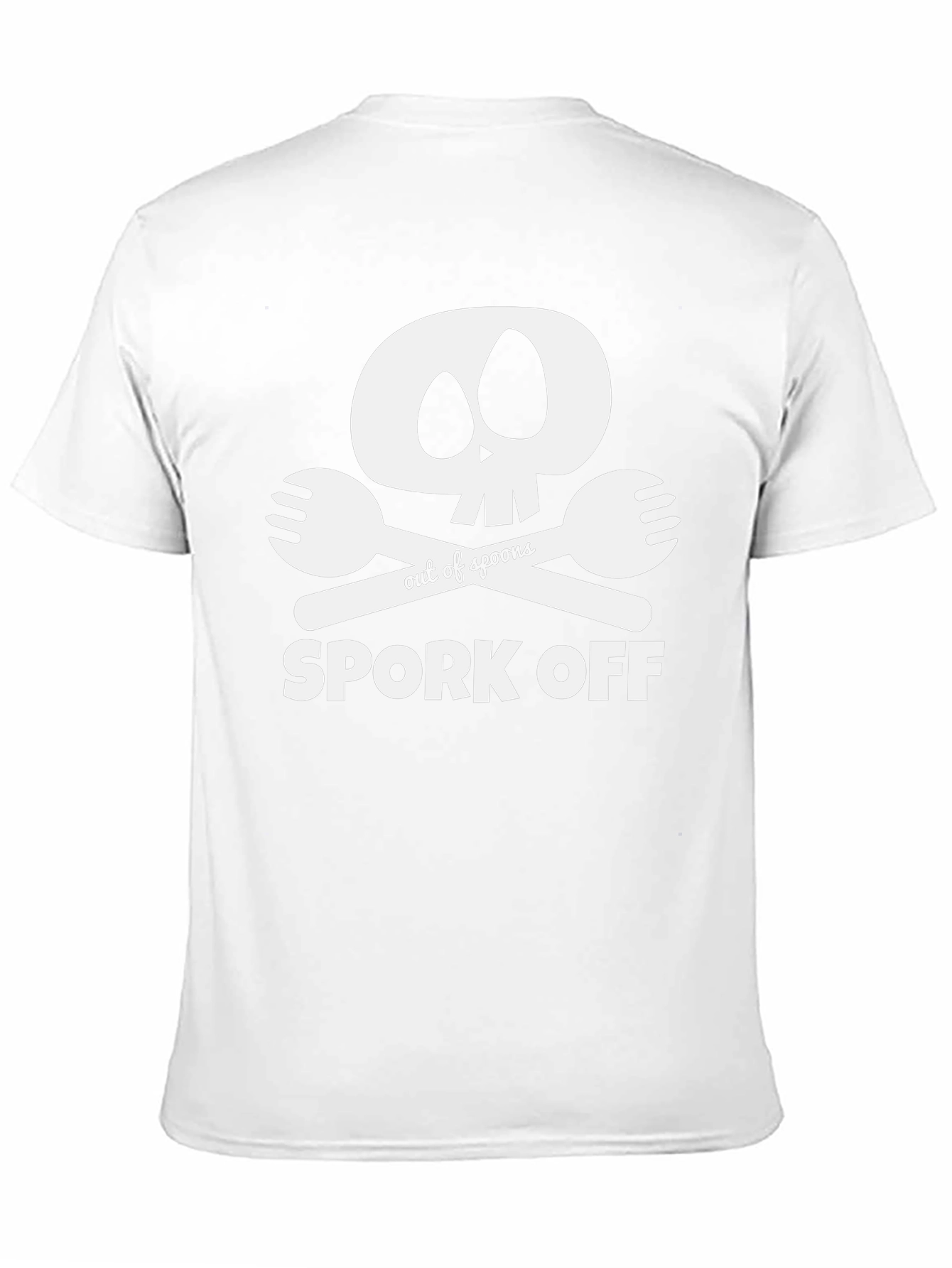 Spork Off T-Shirt - Skull & Cutlery Design