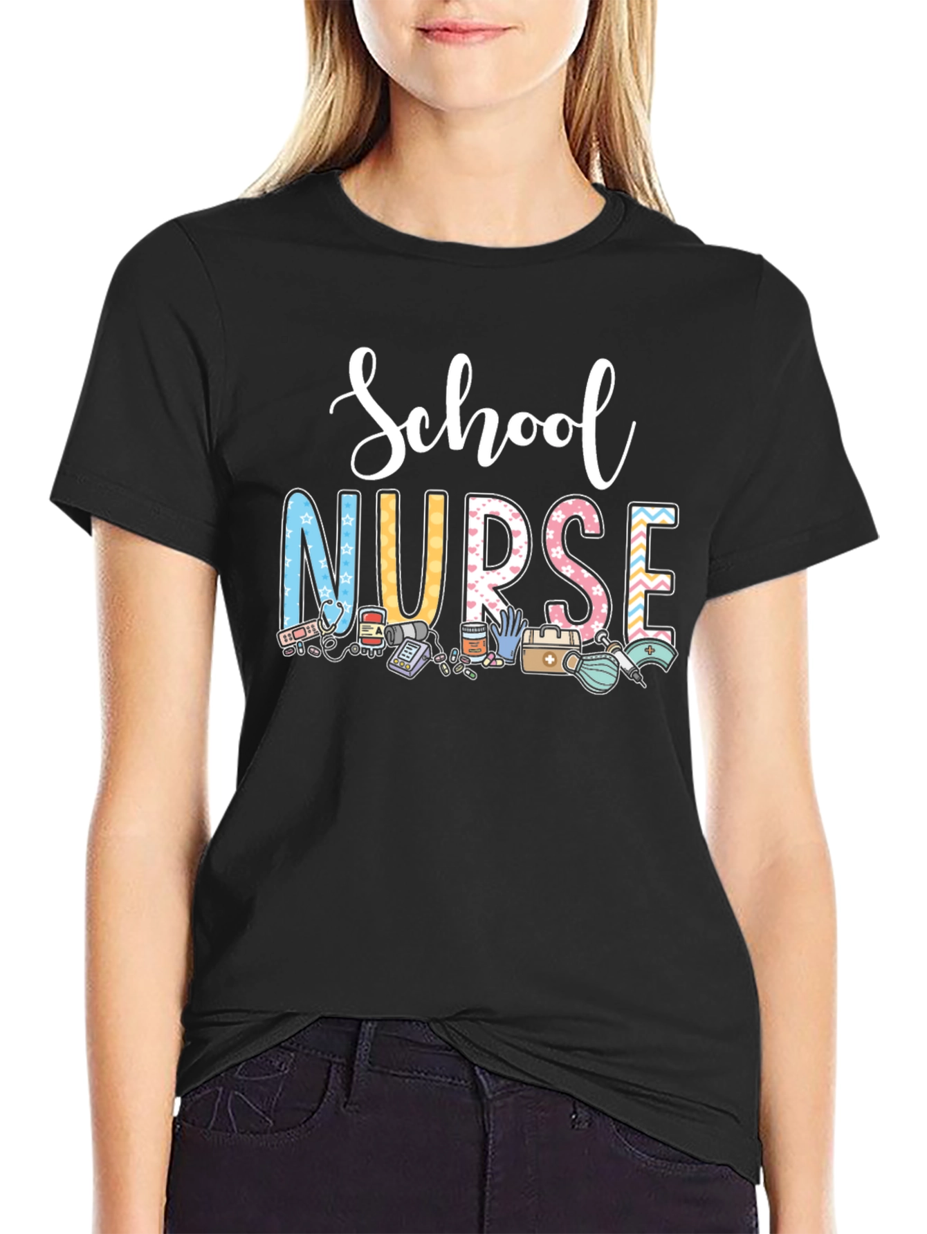 School Nurse Graphic Tee