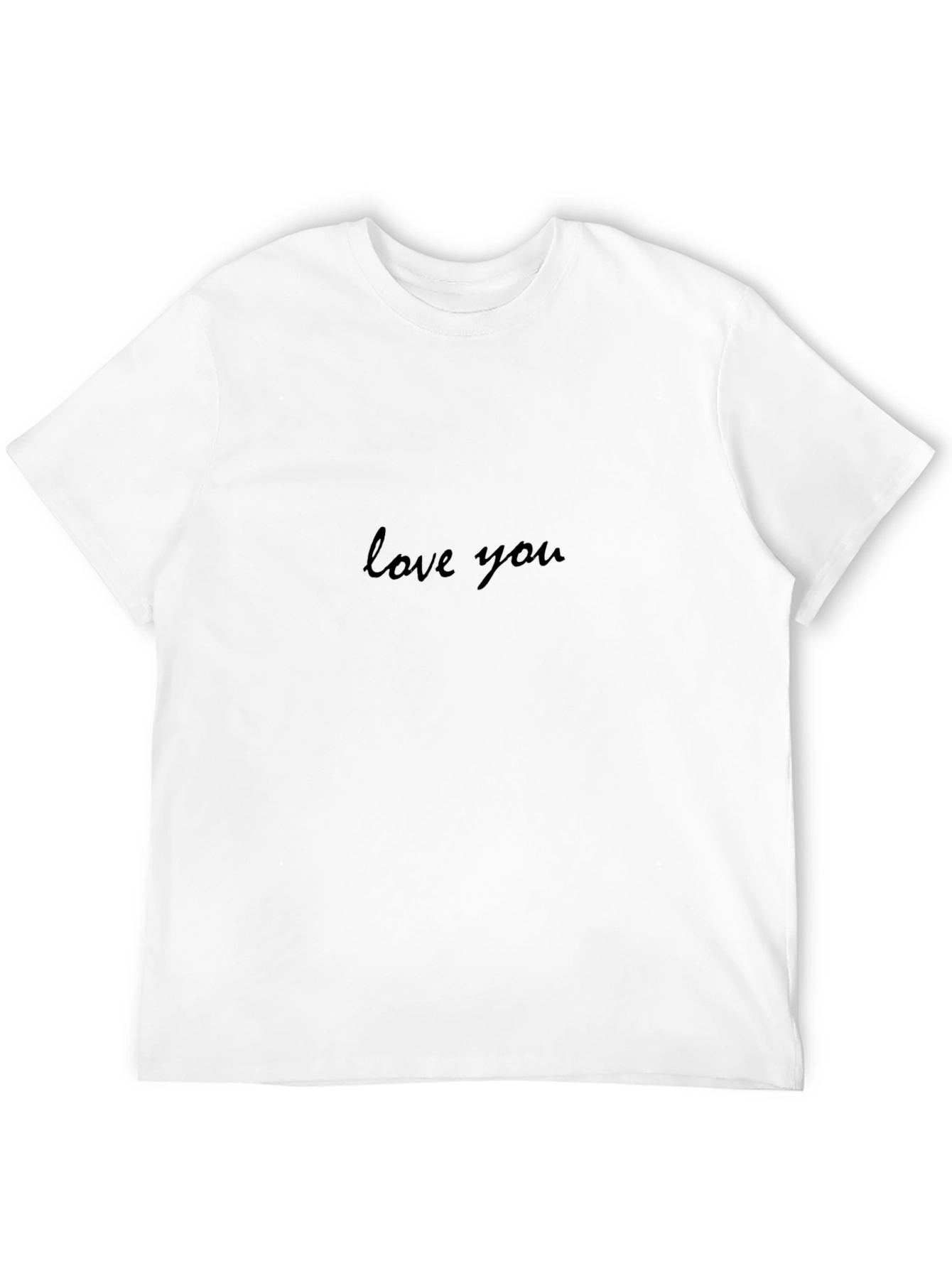 Love You Script Black T-Shirt