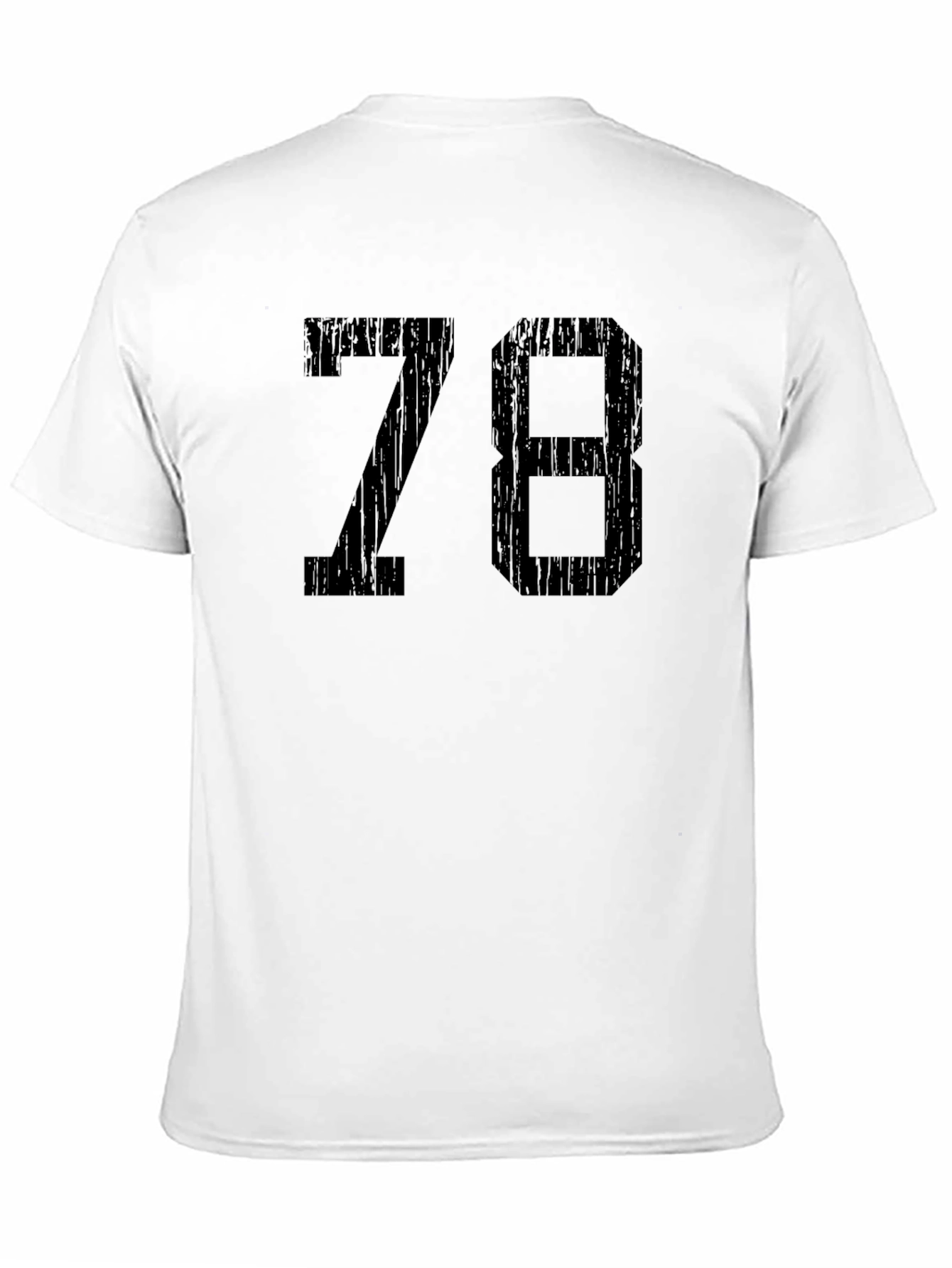 Retro Style 78 Graphic T-Shirt - Black