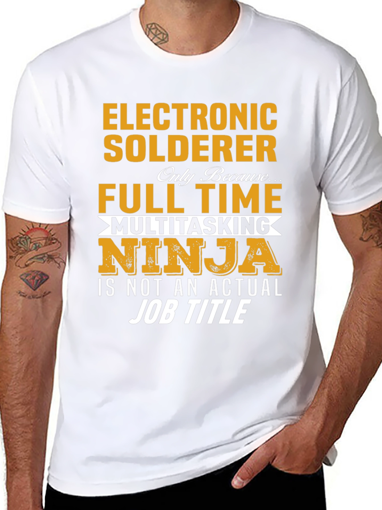 Electronic Solderer Full Time Ninja T-Shirt