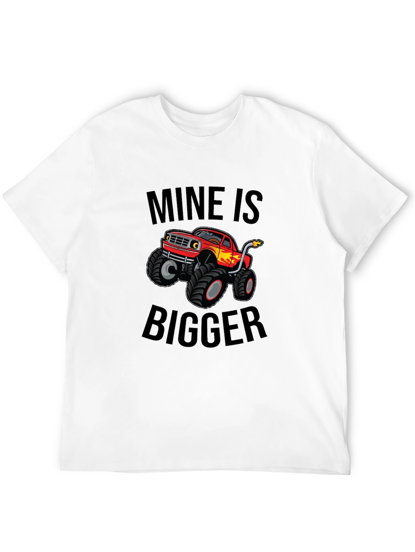 Mine is Bigger Monster Truck Graphic Tee