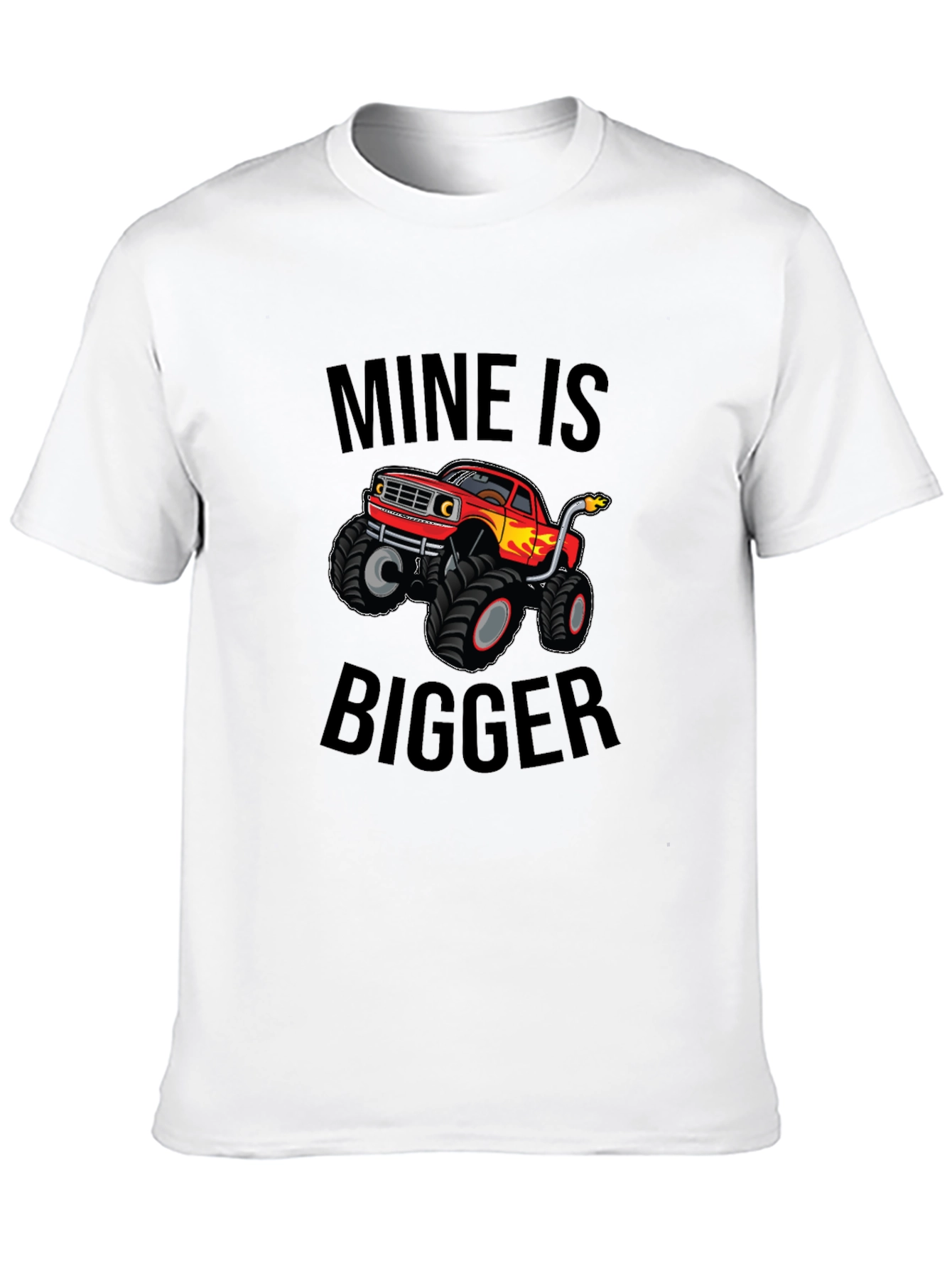 Mine is Bigger Monster Truck Graphic Tee