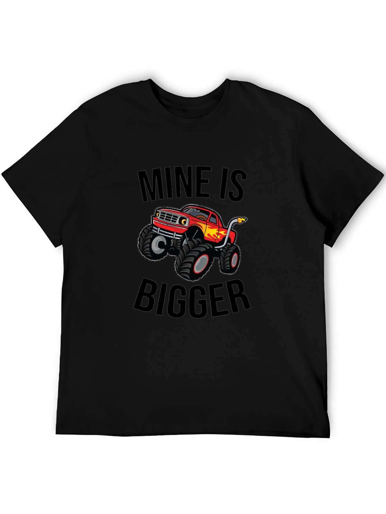 Mine is Bigger Monster Truck Graphic Tee