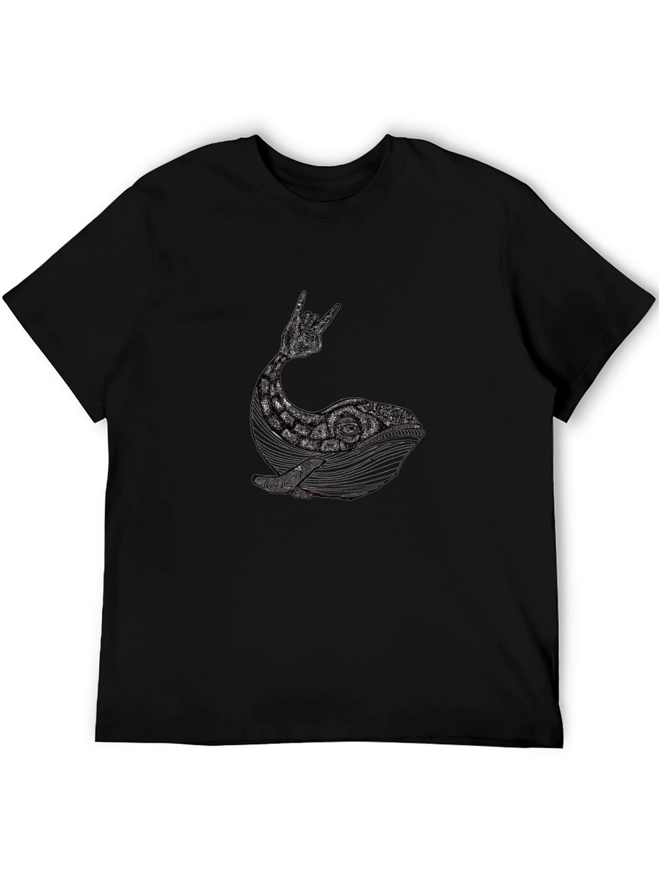 Whale Rock Hand Gesture Graphic Tee