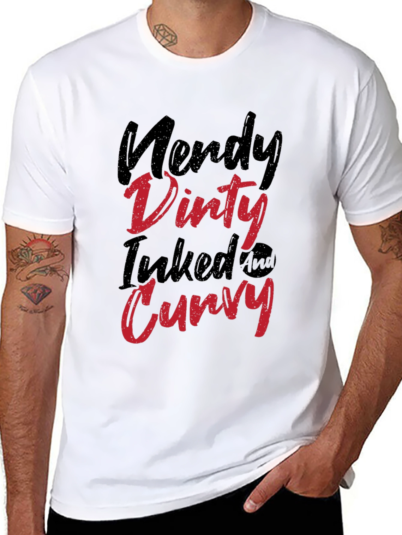 Nerdy Dirty Inked Curvy T-Shirt
