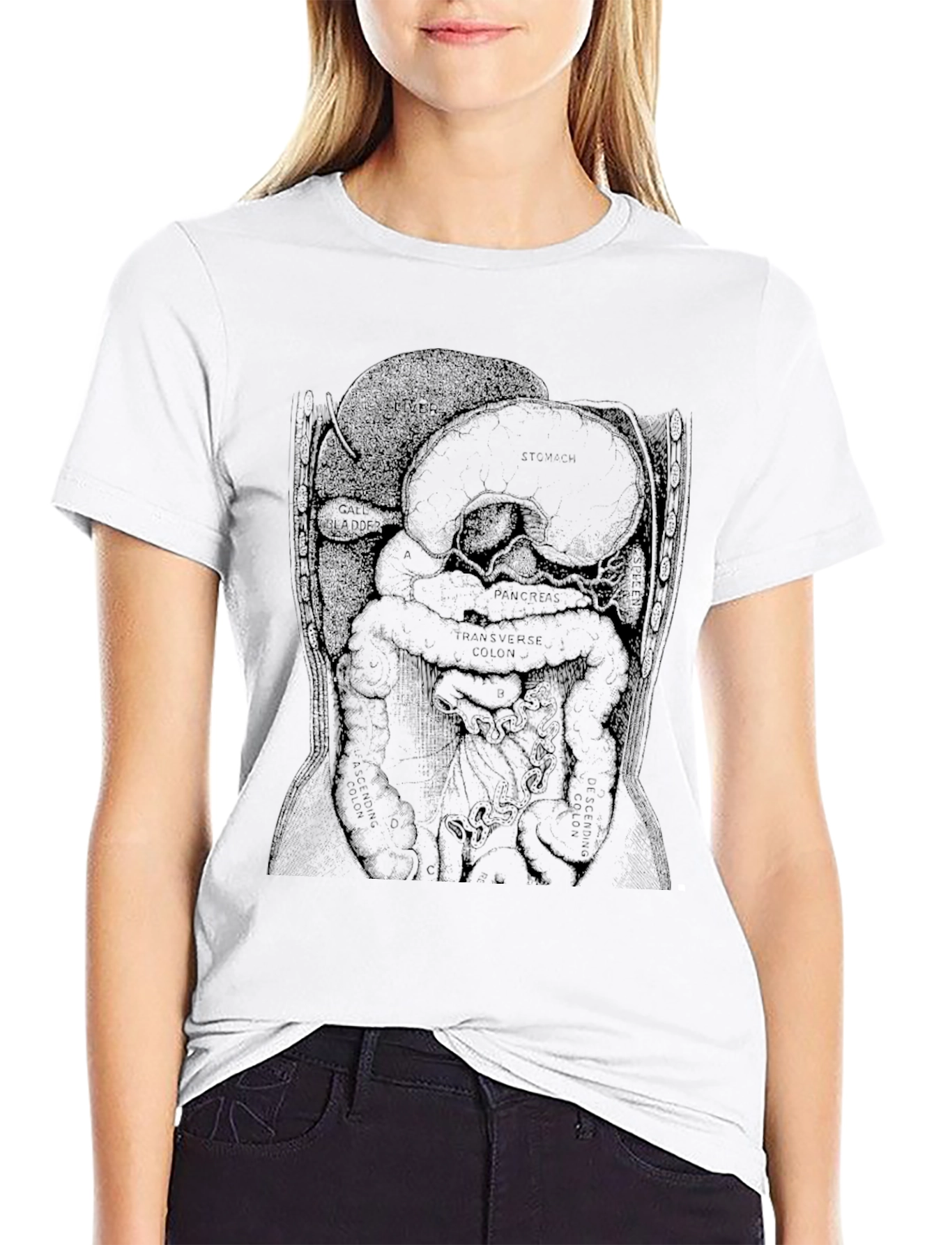 Anatomical Diagram T-Shirt - Black