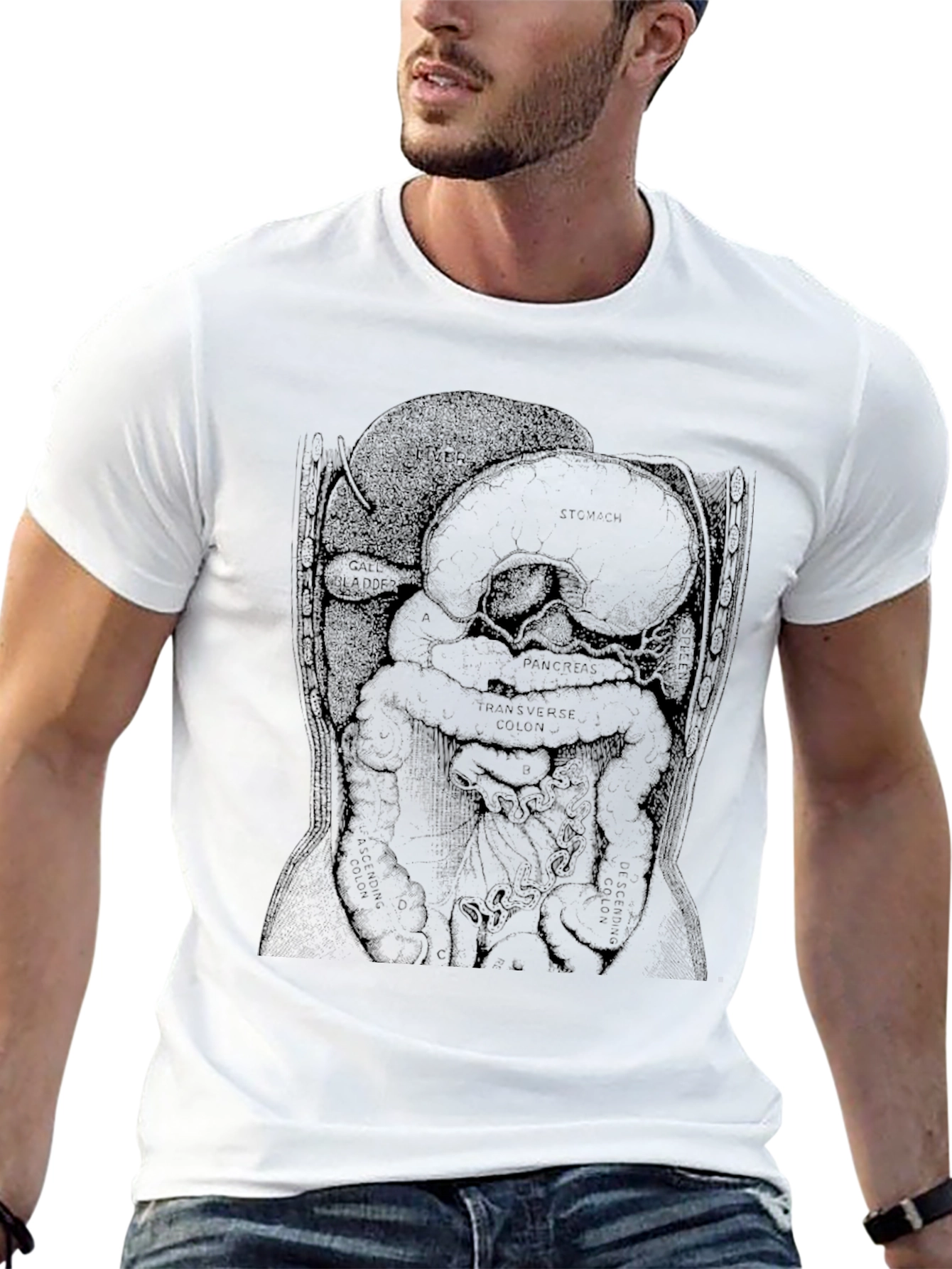 Anatomical Diagram T-Shirt - Black