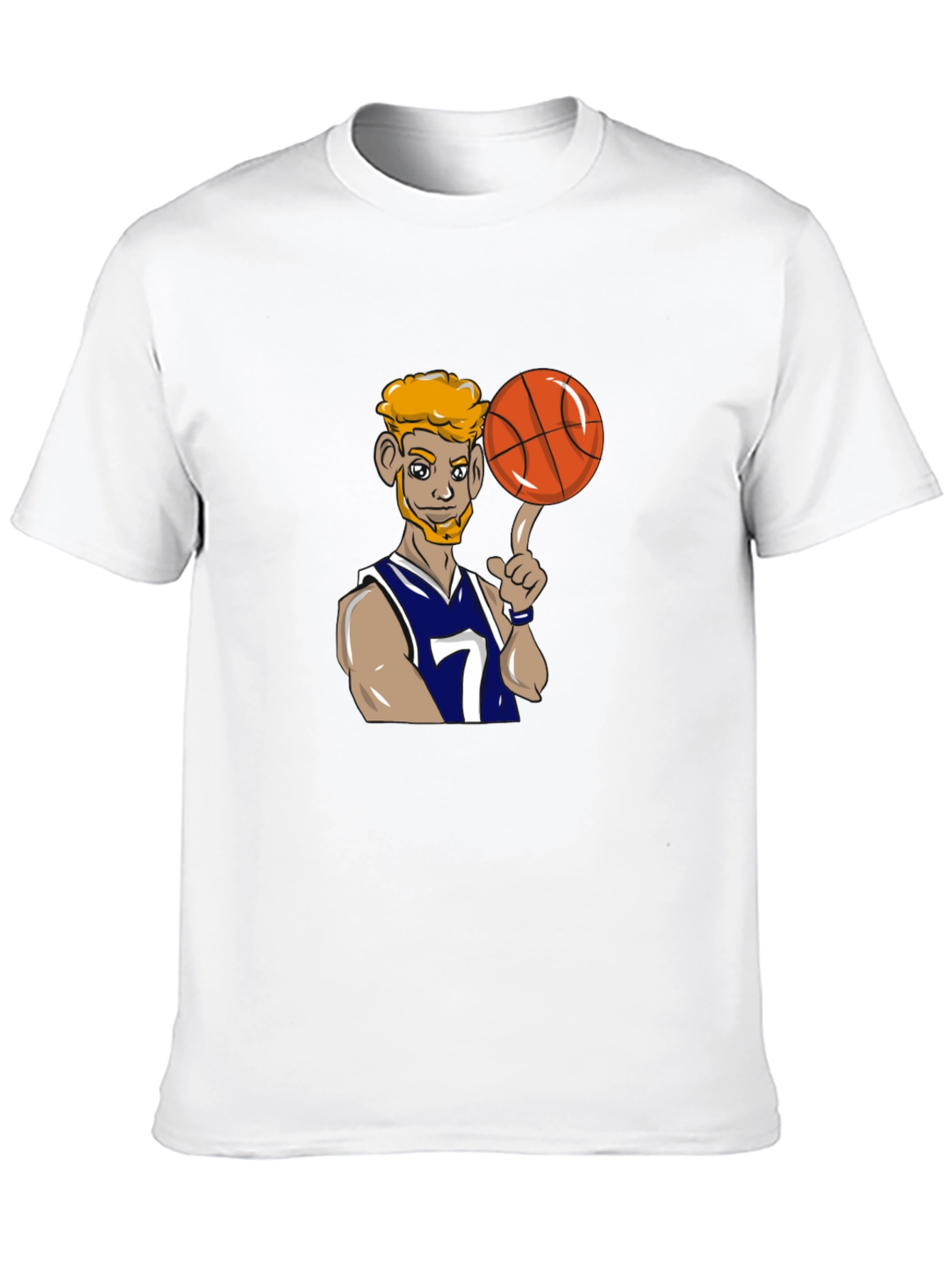 Cartoon Basketball Player Graphic Tee