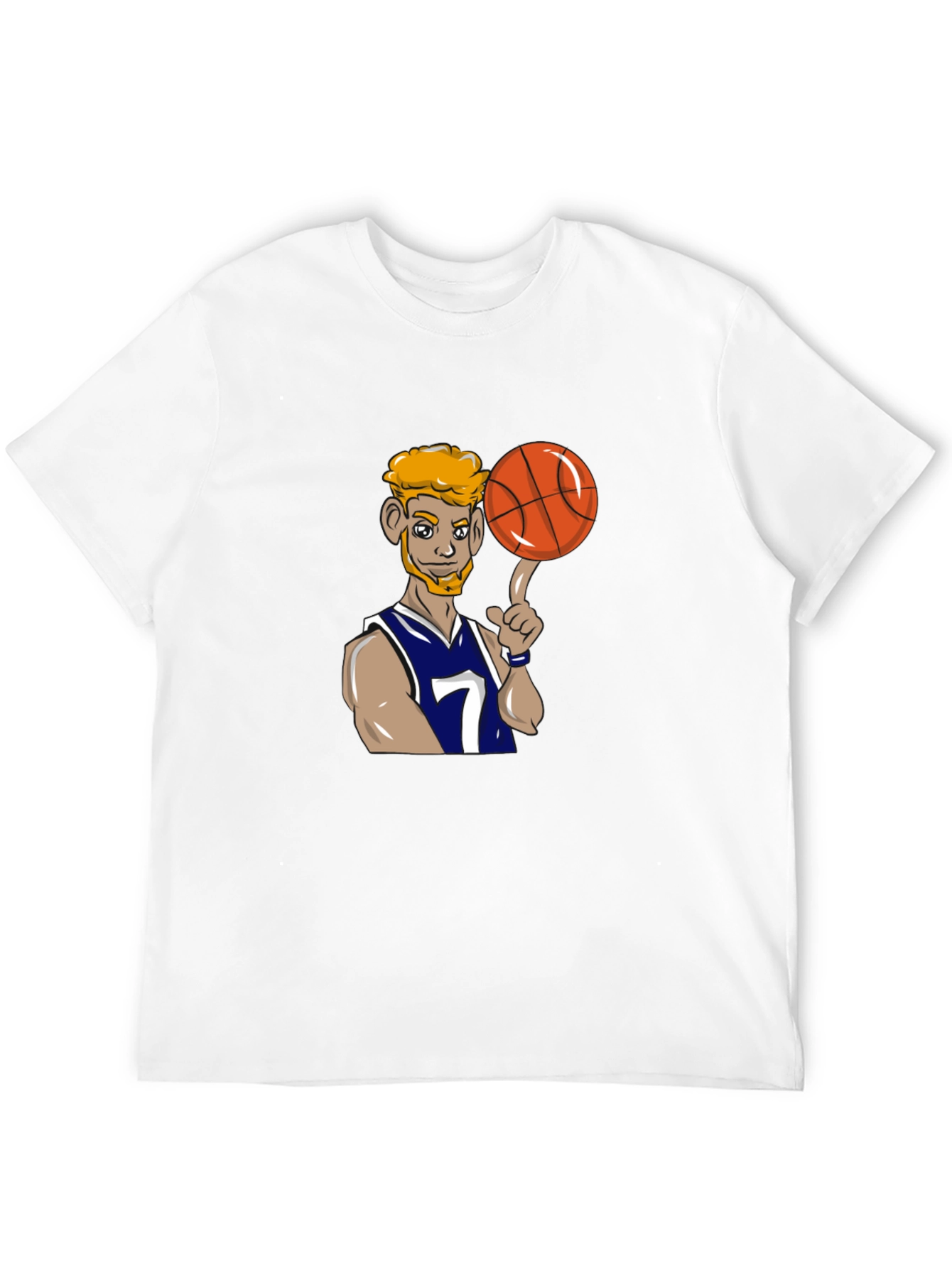 Cartoon Basketball Player Graphic Tee