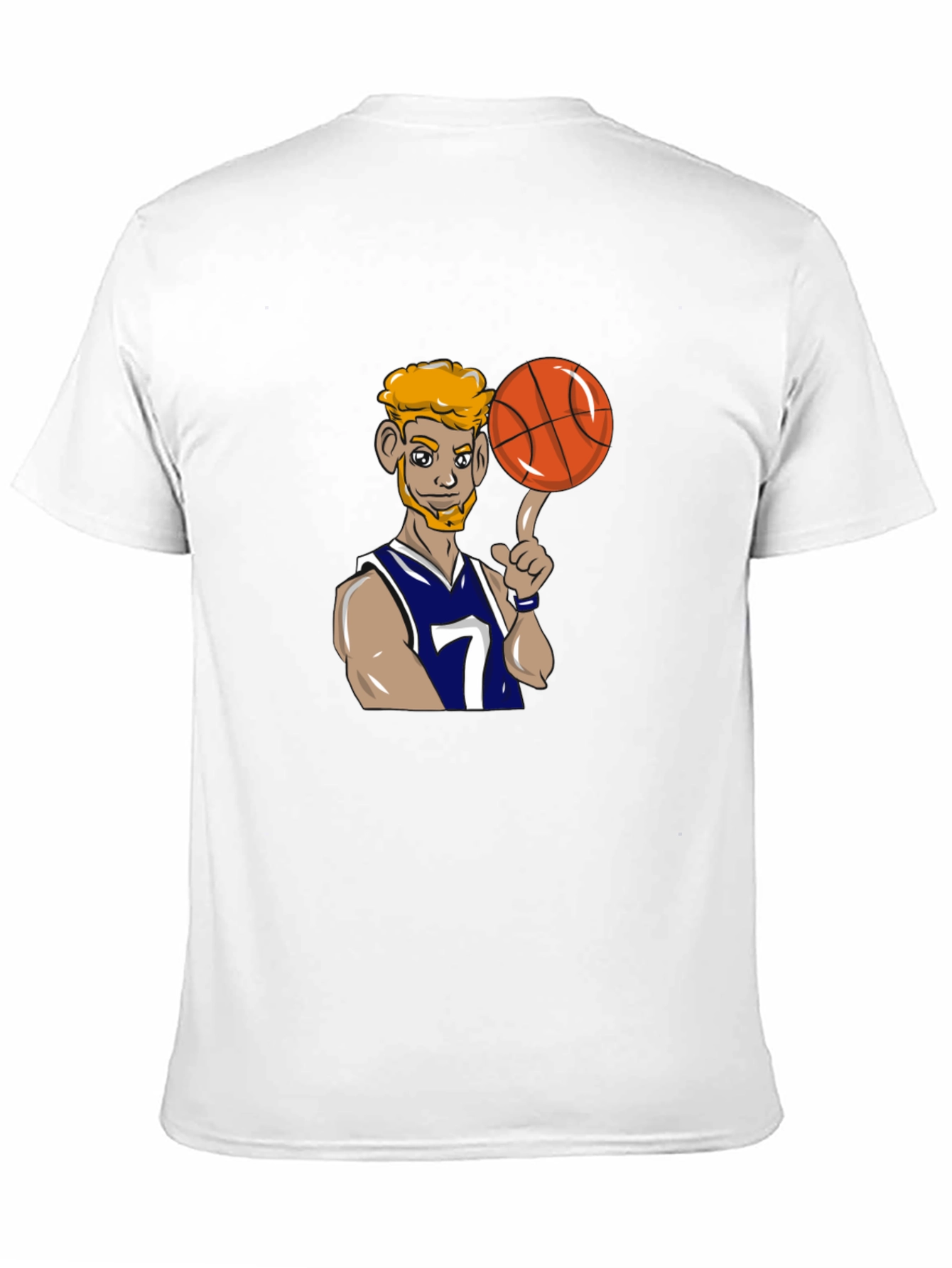 Cartoon Basketball Player Graphic Tee