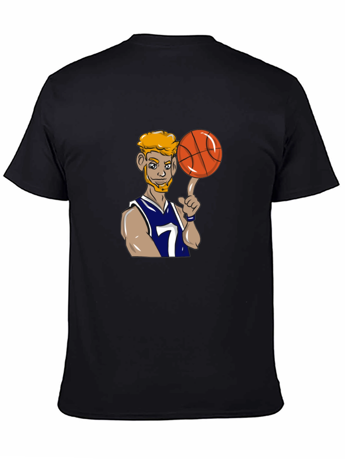 Cartoon Basketball Player Graphic Tee