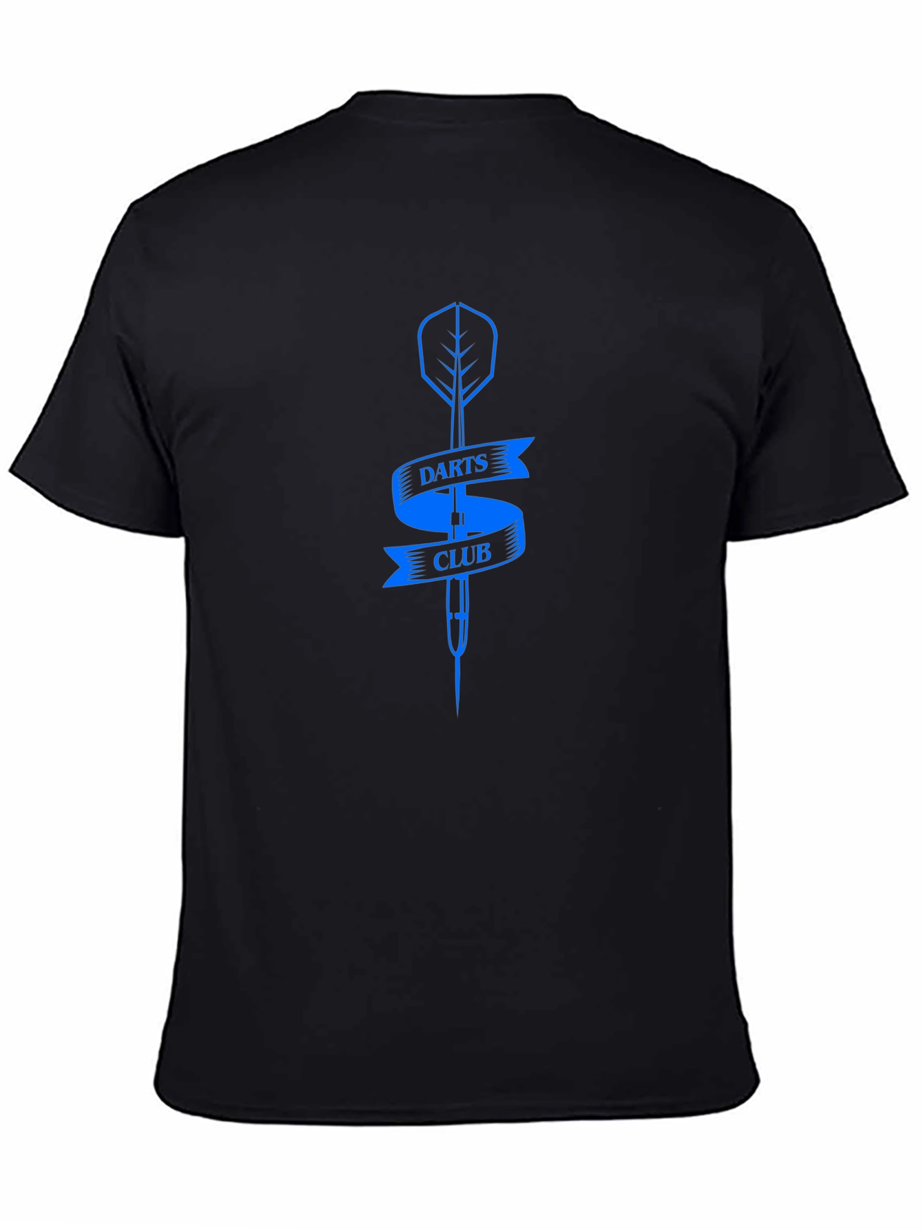 Darts Club Graphic Tee - Stylish Black T-Shirt