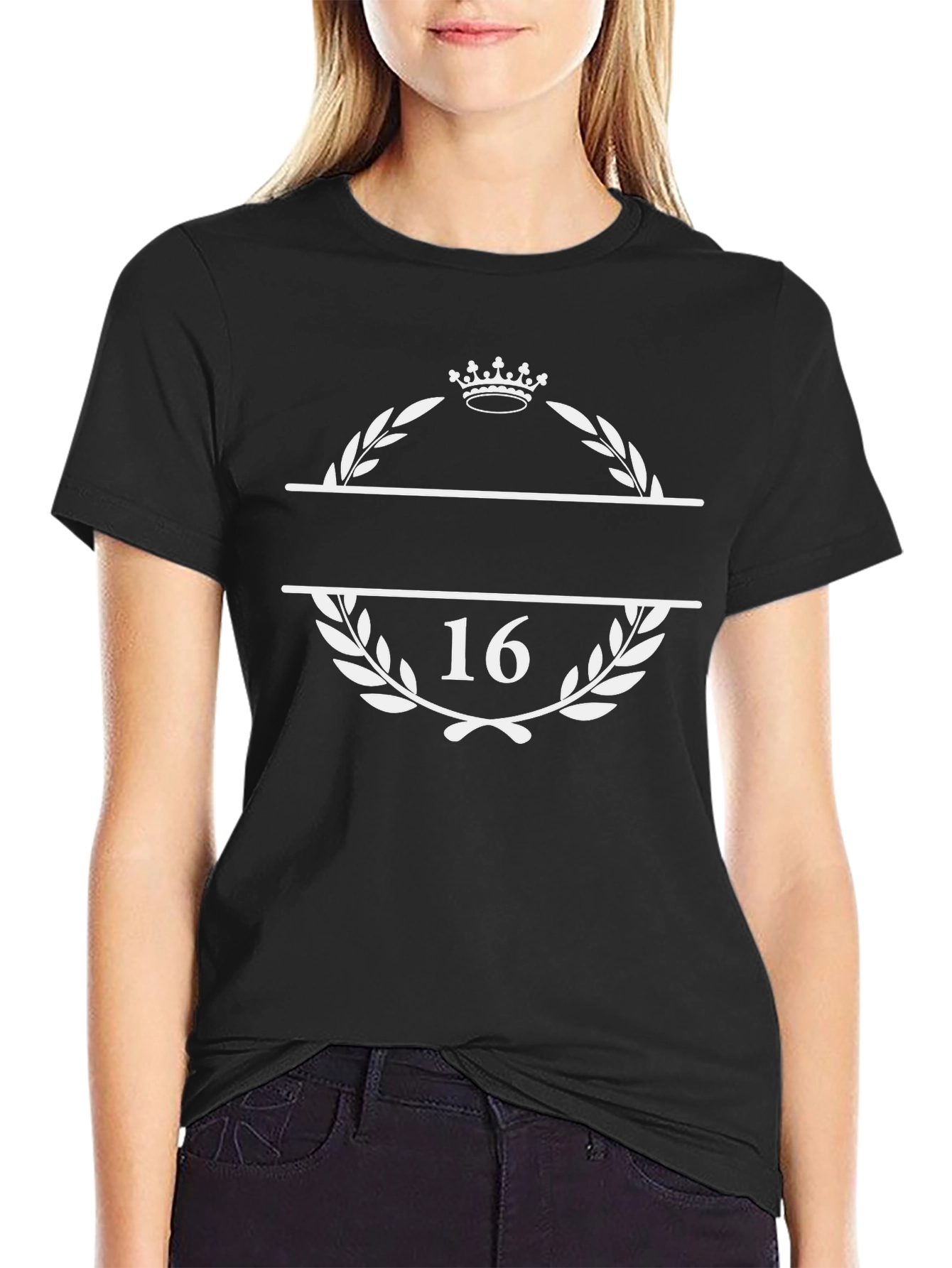 Sweet 16 Crown Laurel Tee