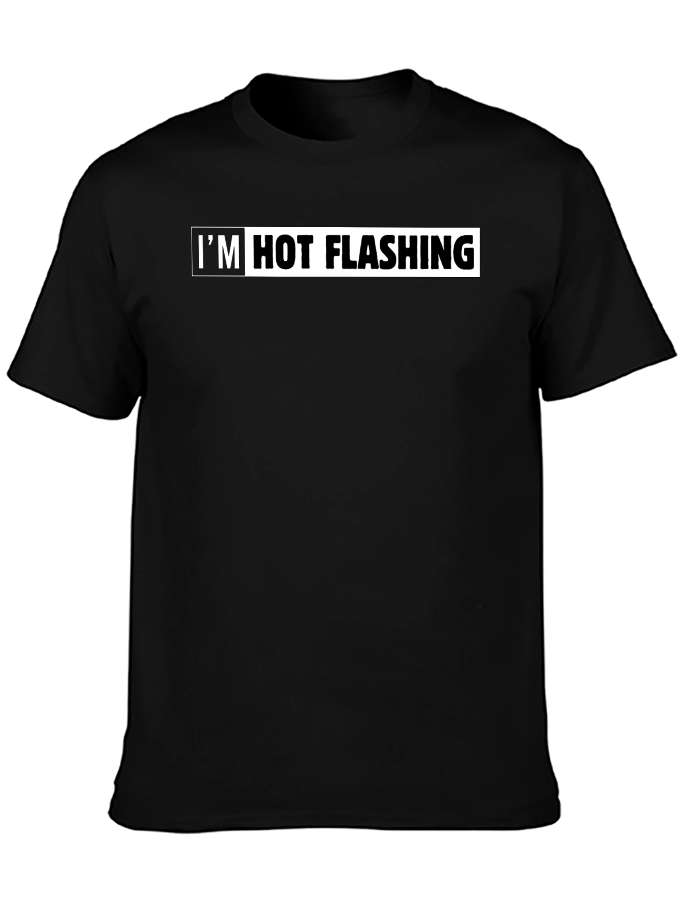 Im Hot Flashing Mens Black Graphic Tee