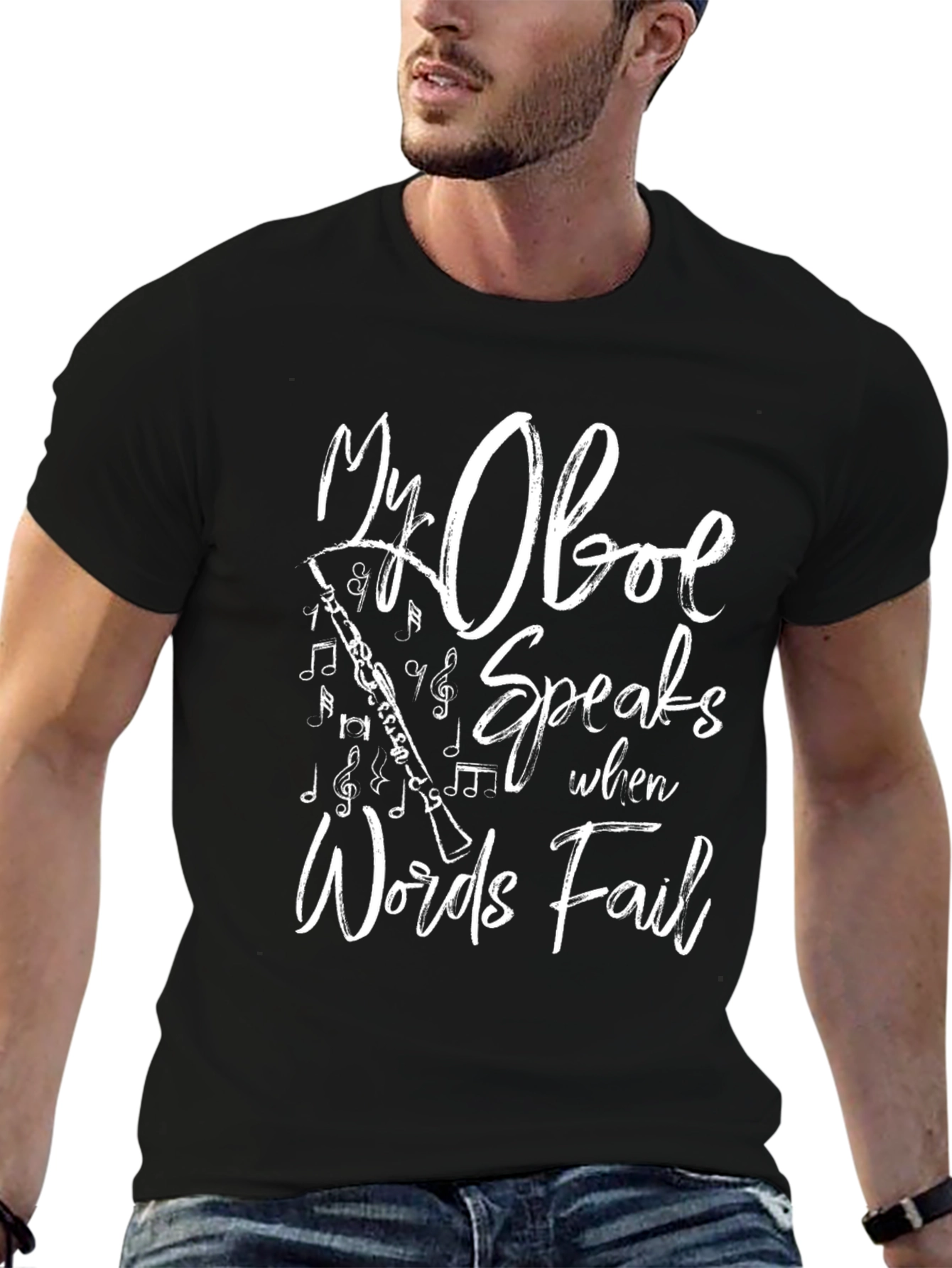 My Oboe Speaks T-Shirt - Music Lover Tee