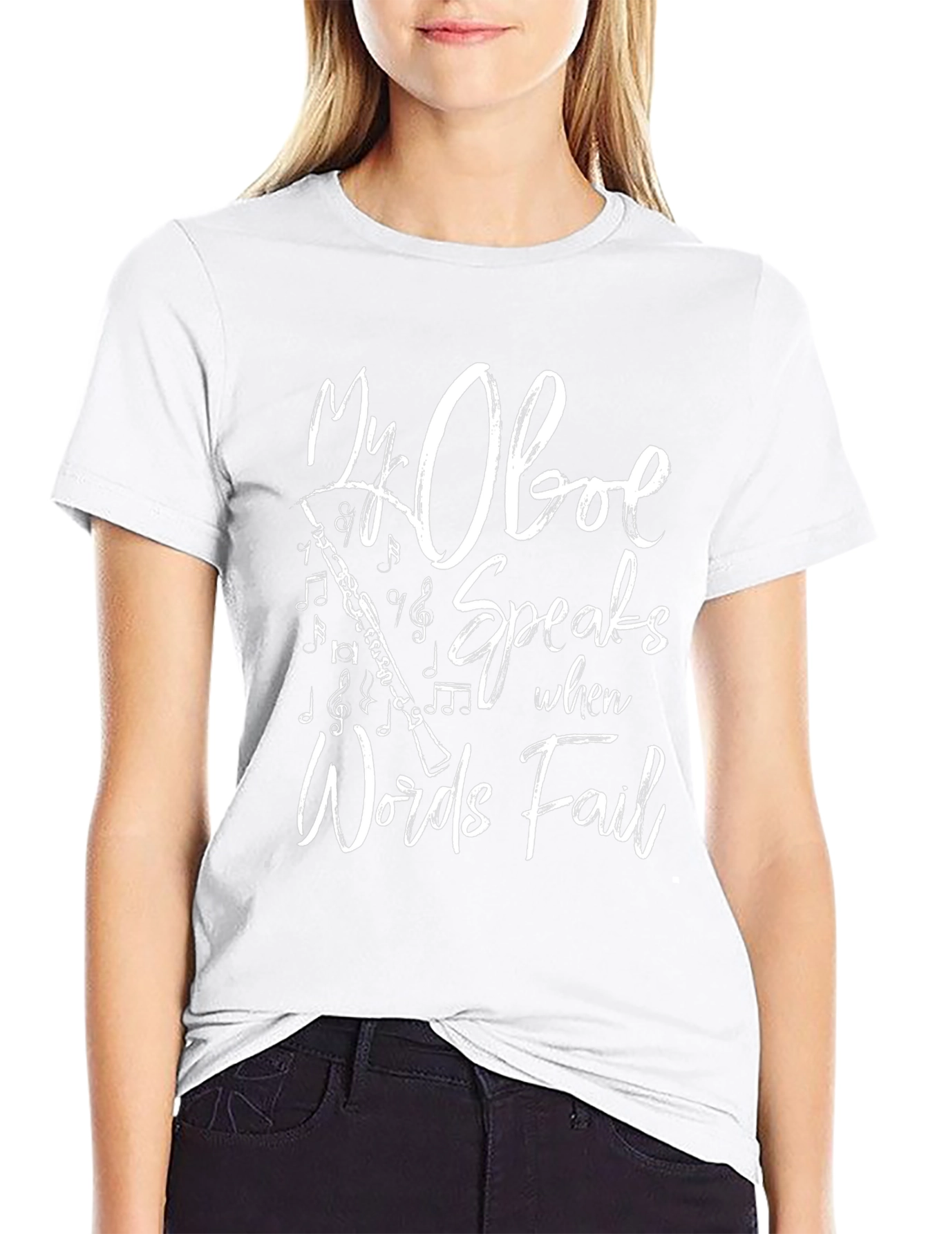 My Oboe Speaks T-Shirt - Music Lover Tee