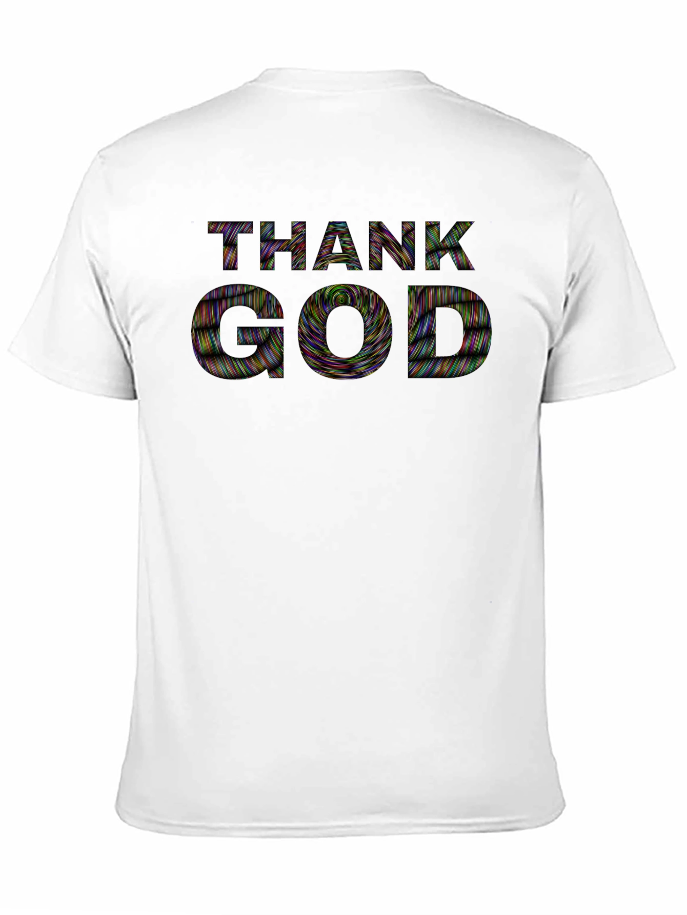 Thank God Graphic Tee - Black Cotton T-Shirt