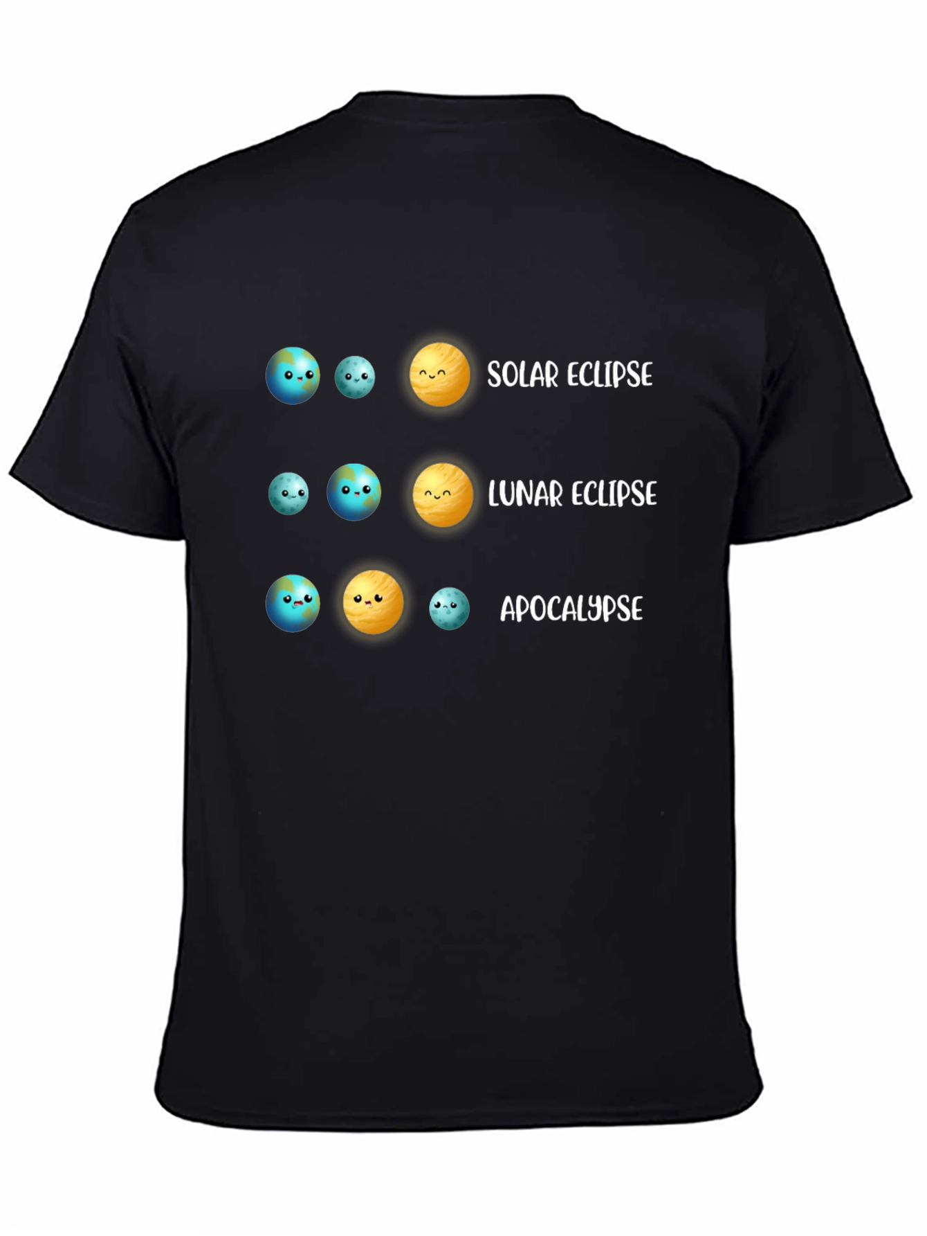 Solar & Lunar Eclipse T-Shirt Astronomy Humor Tee