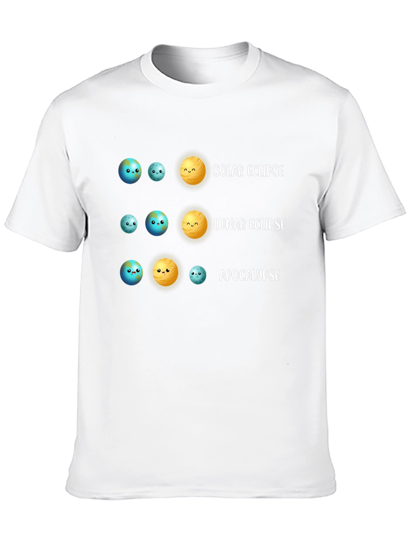 Solar & Lunar Eclipse T-Shirt Astronomy Humor Tee