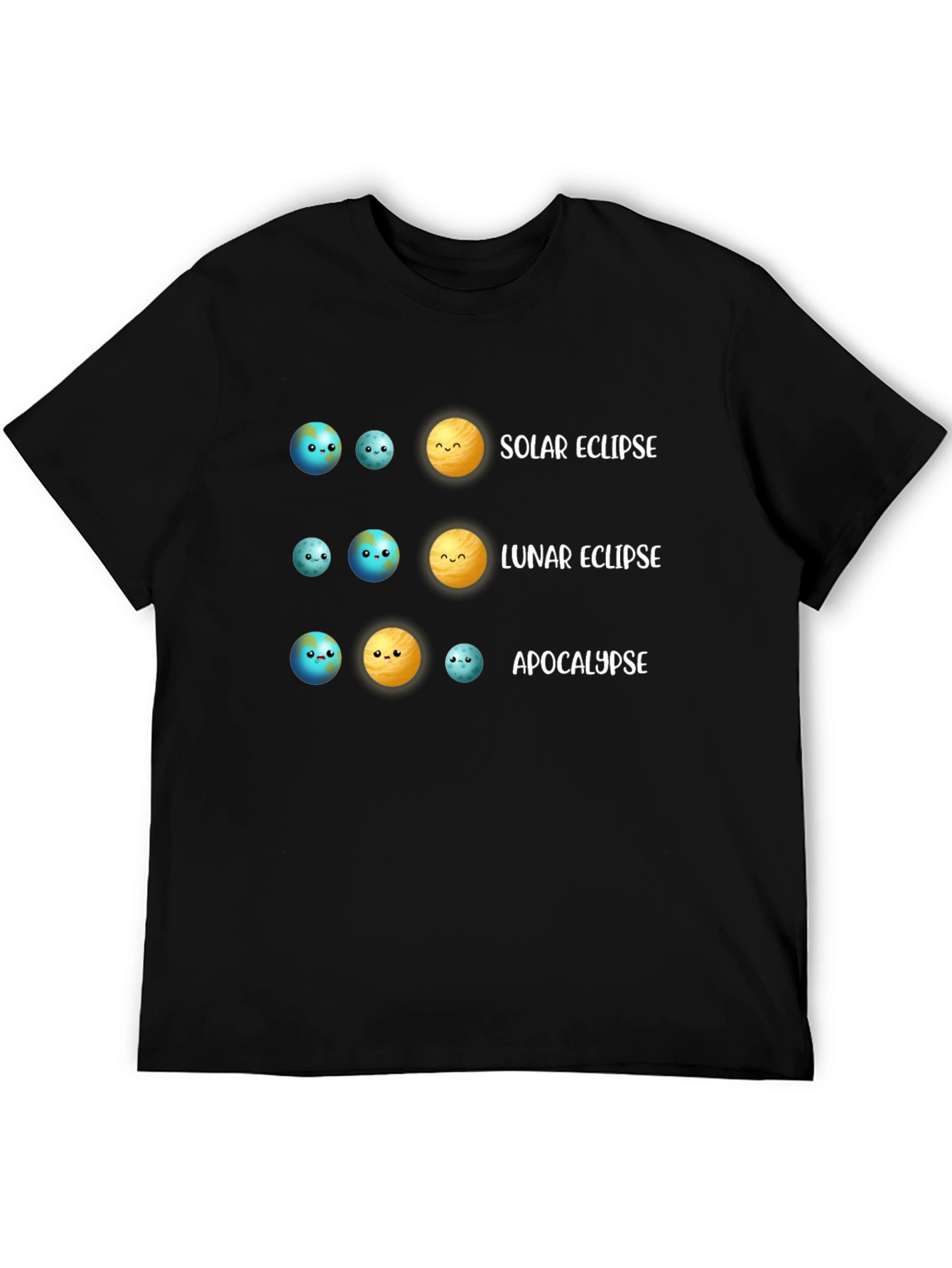 Solar & Lunar Eclipse T-Shirt Astronomy Humor Tee