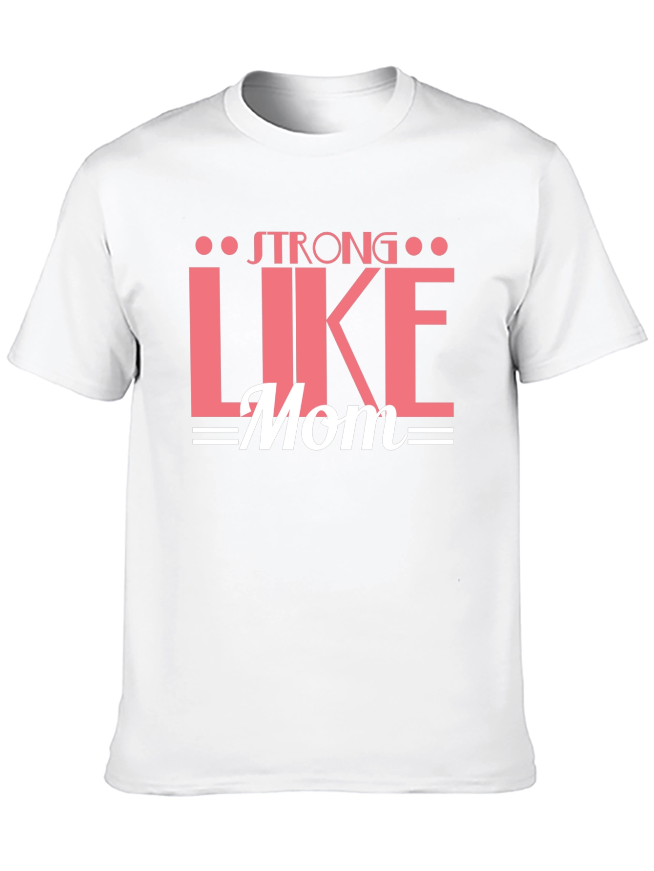 Strong Like Mom Graphic Tee - Black Cotton T-Shirt