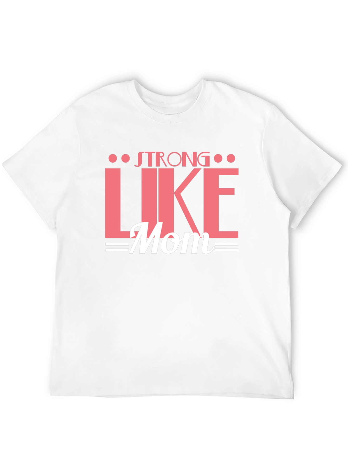 Strong Like Mom Graphic Tee - Black Cotton T-Shirt