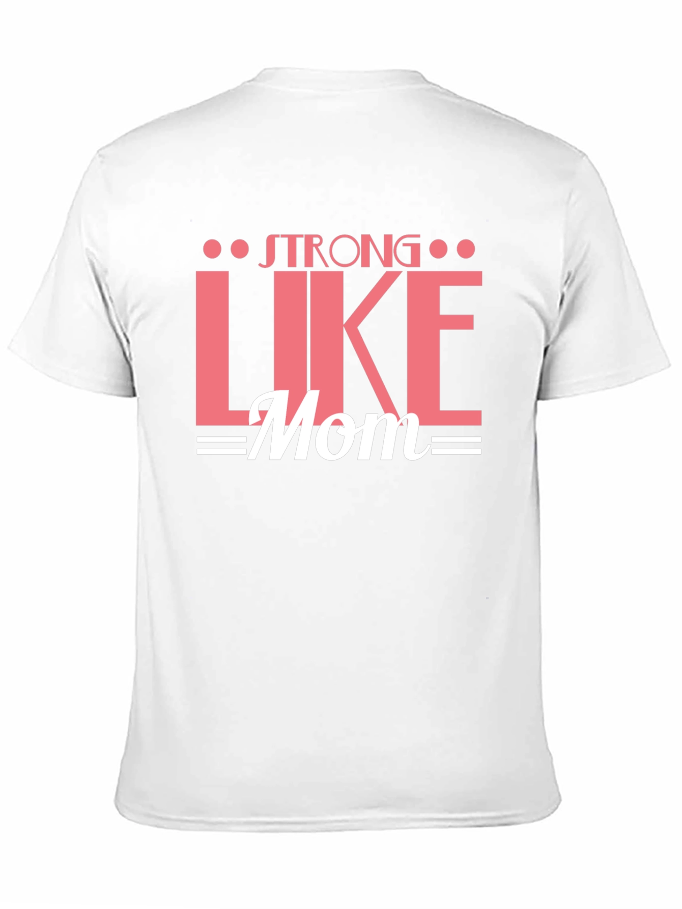 Strong Like Mom Graphic Tee - Black Cotton T-Shirt
