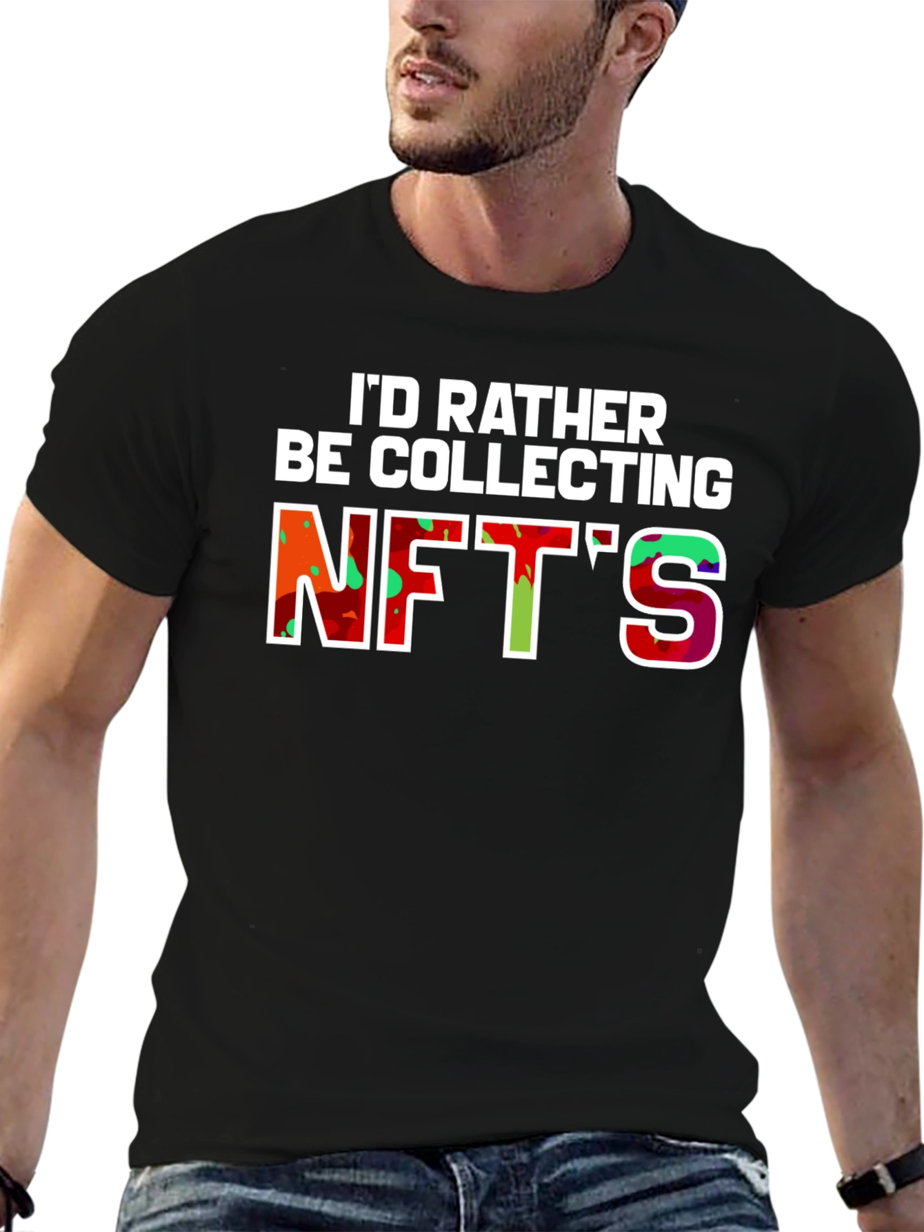 Id Rather Be Collecting NFTs Graphic Tee