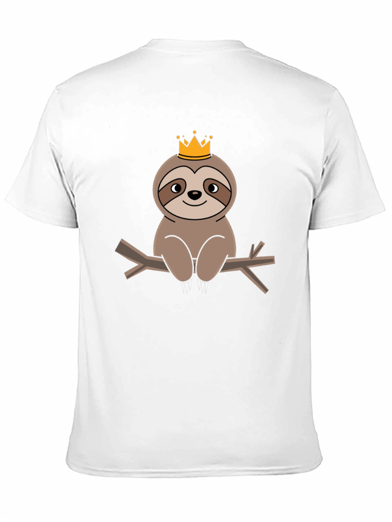 King Sloth T-Shirt - Adorable Cartoon Tee
