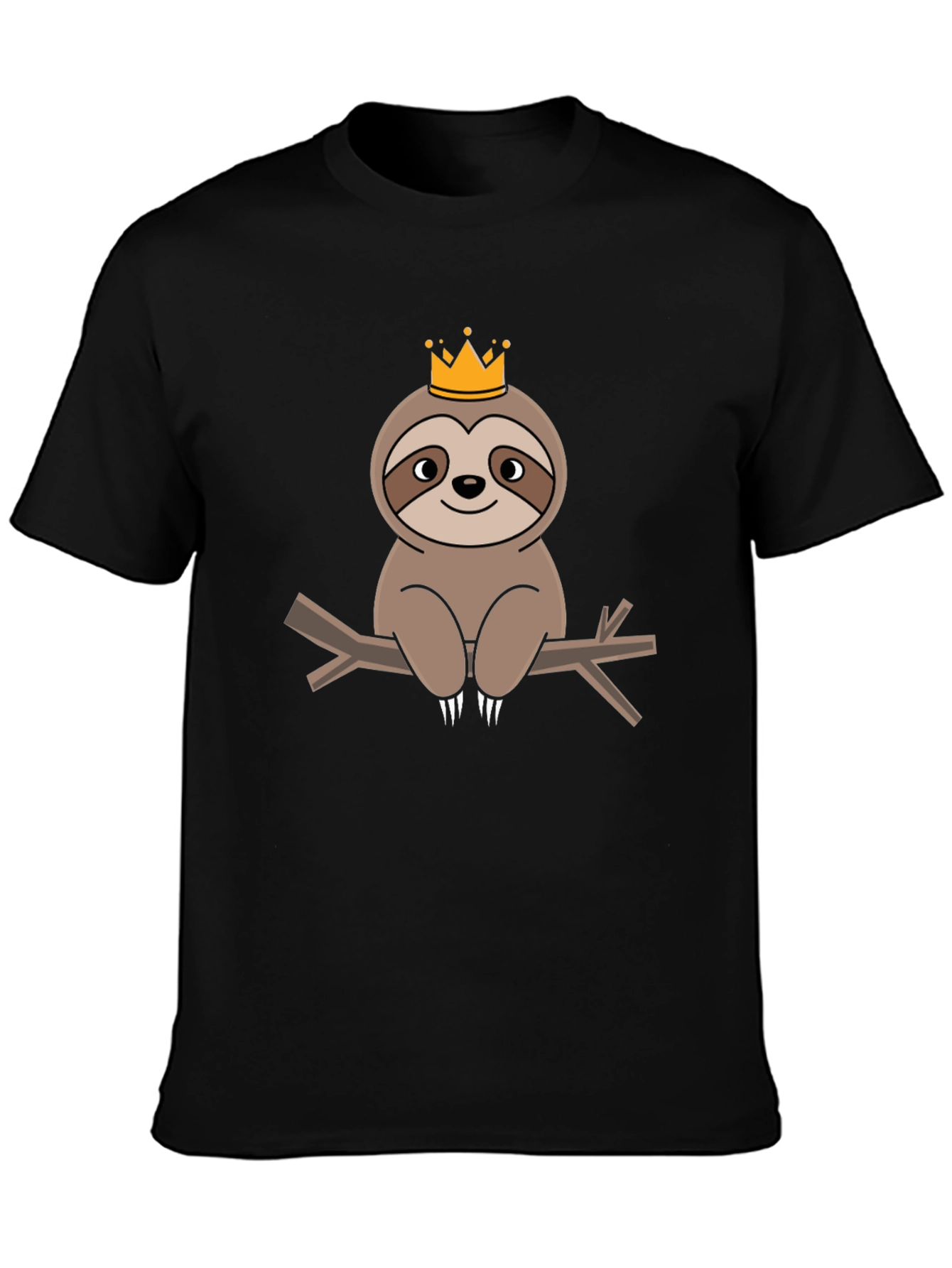 King Sloth T-Shirt - Adorable Cartoon Tee