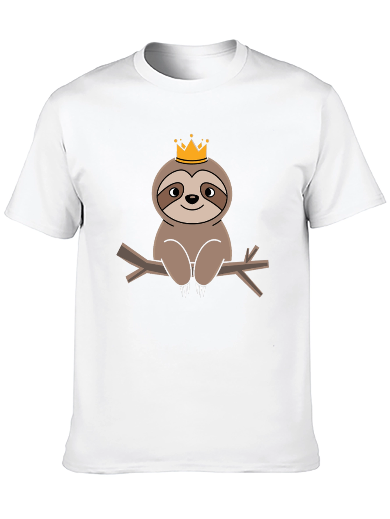 King Sloth T-Shirt - Adorable Cartoon Tee
