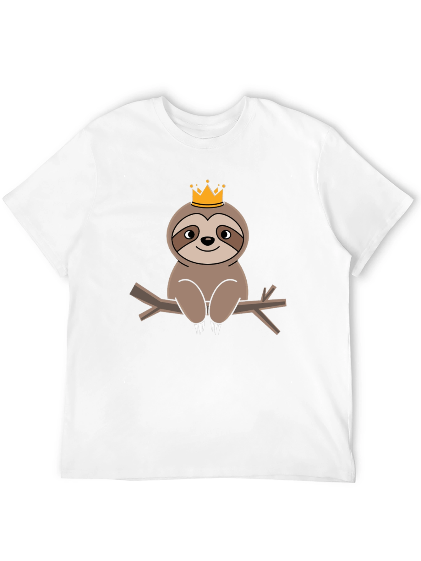 King Sloth T-Shirt - Adorable Cartoon Tee