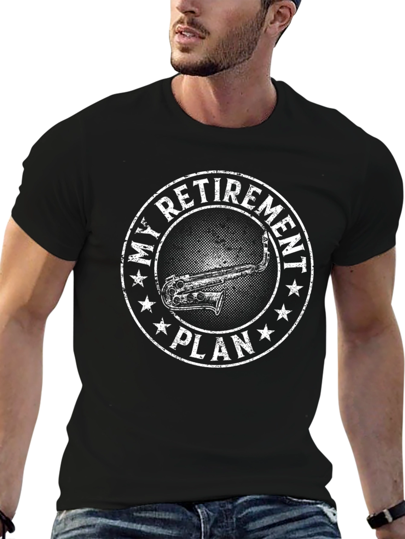 My Retirement Plan Saxophone Graphic T-Shirt