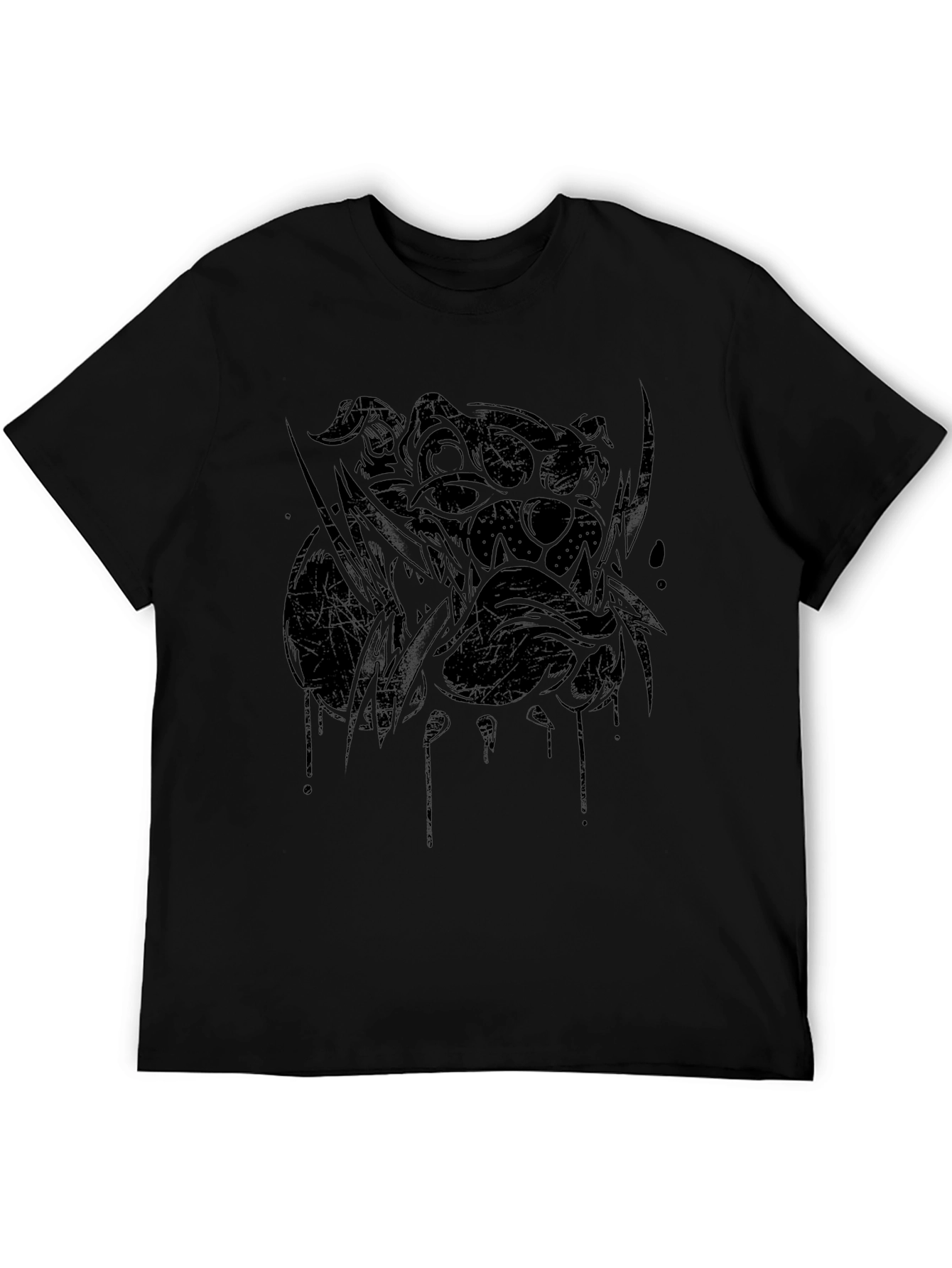Graphic Bulldog Tee - Mens Black T-Shirt