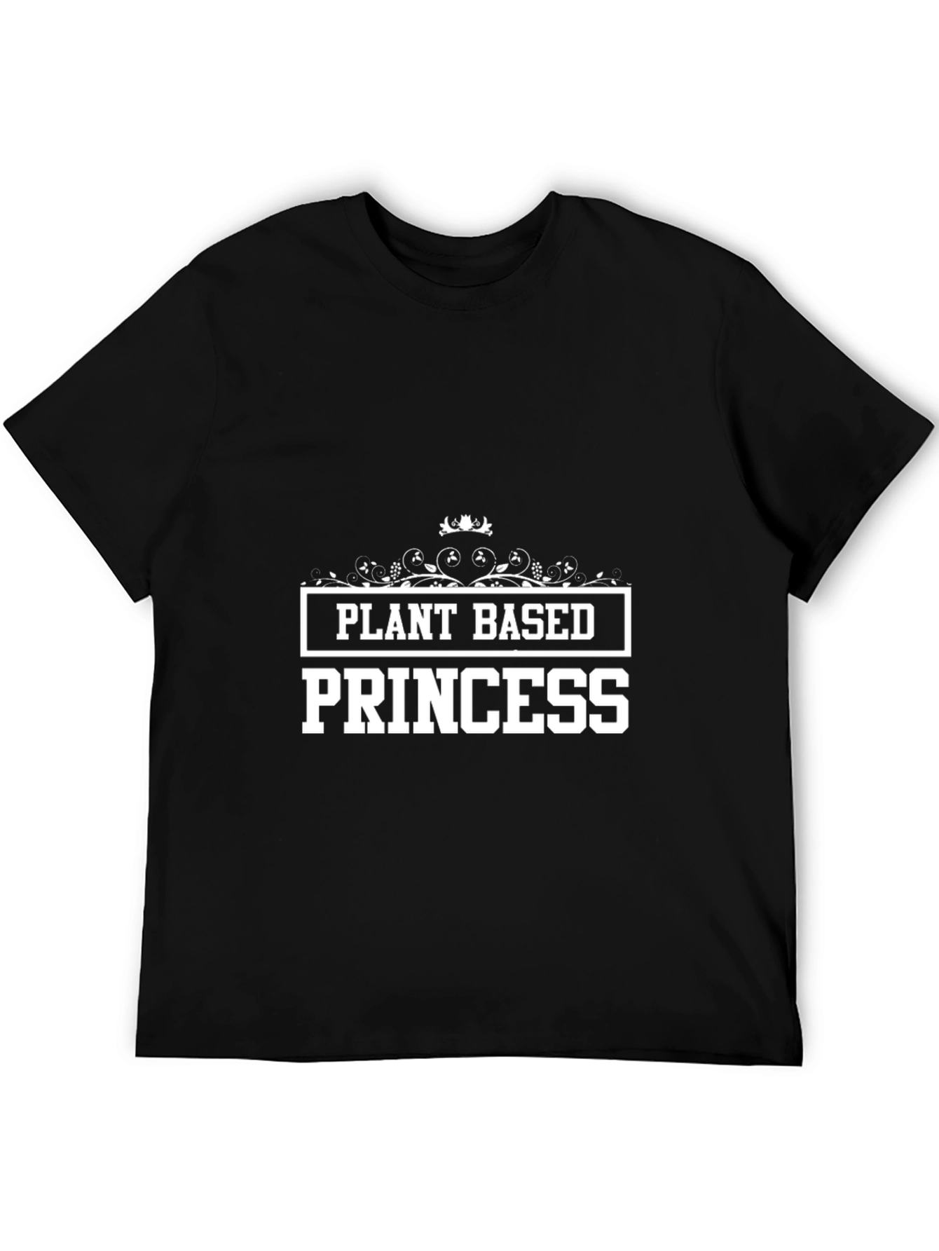 Plant Based Princess Black T-Shirt