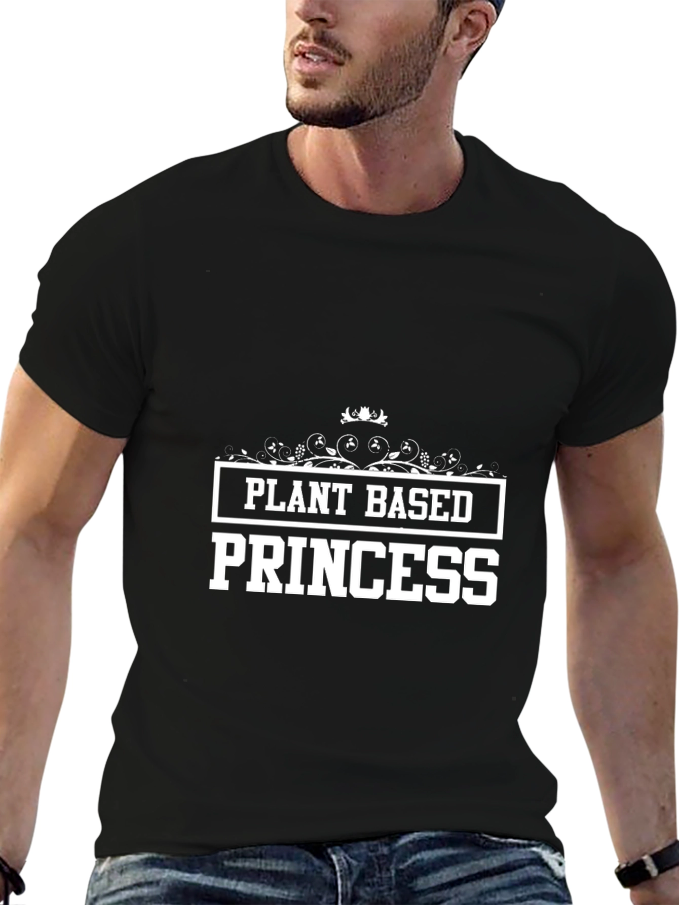 Plant Based Princess Black T-Shirt