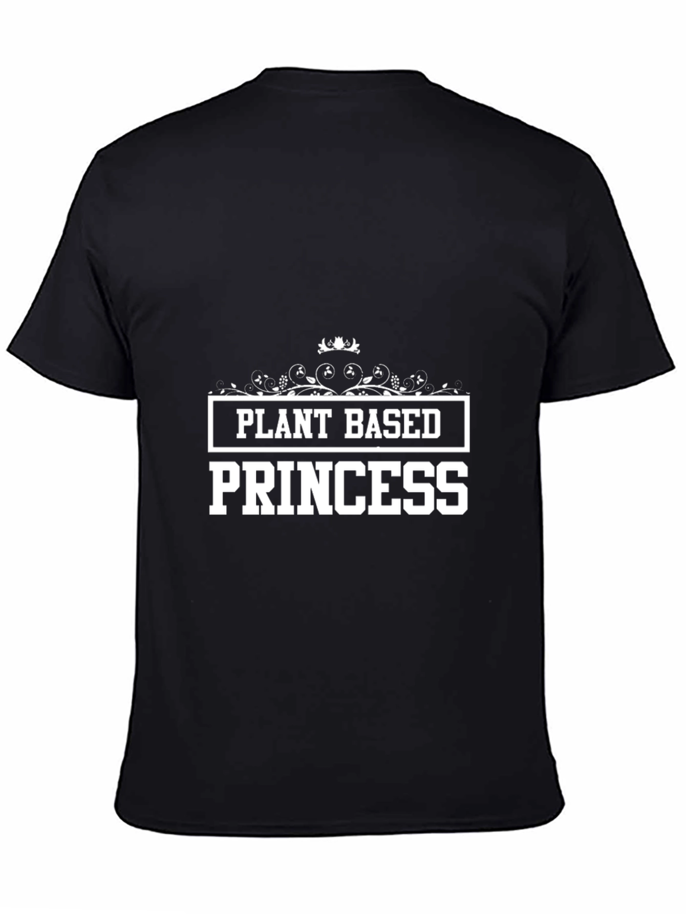 Plant Based Princess Black T-Shirt