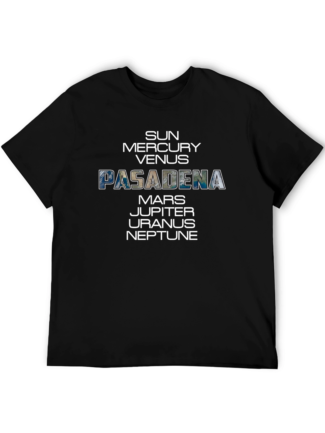 Pasadena Planets Graphic Tee - Space Enthusiast T-Shirt