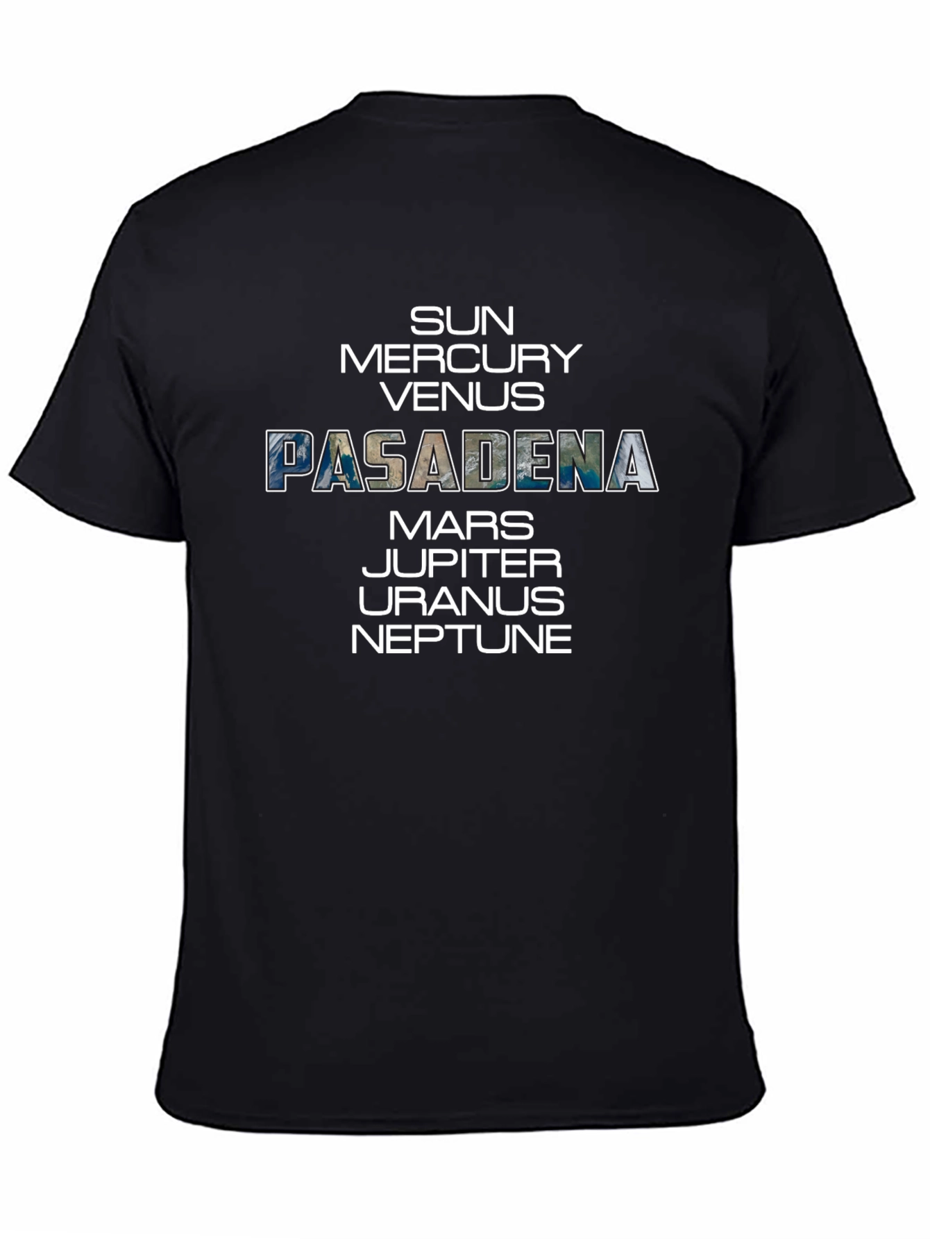 Pasadena Planets Graphic Tee - Space Enthusiast T-Shirt
